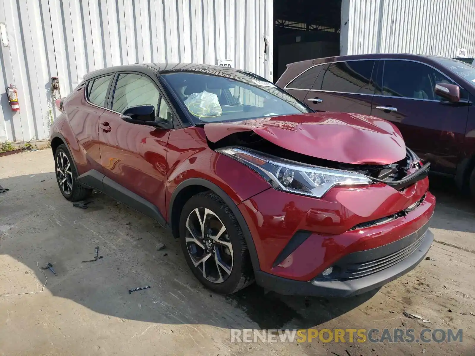 1 Photograph of a damaged car JTNKHMBX8K1018418 TOYOTA C-HR 2019