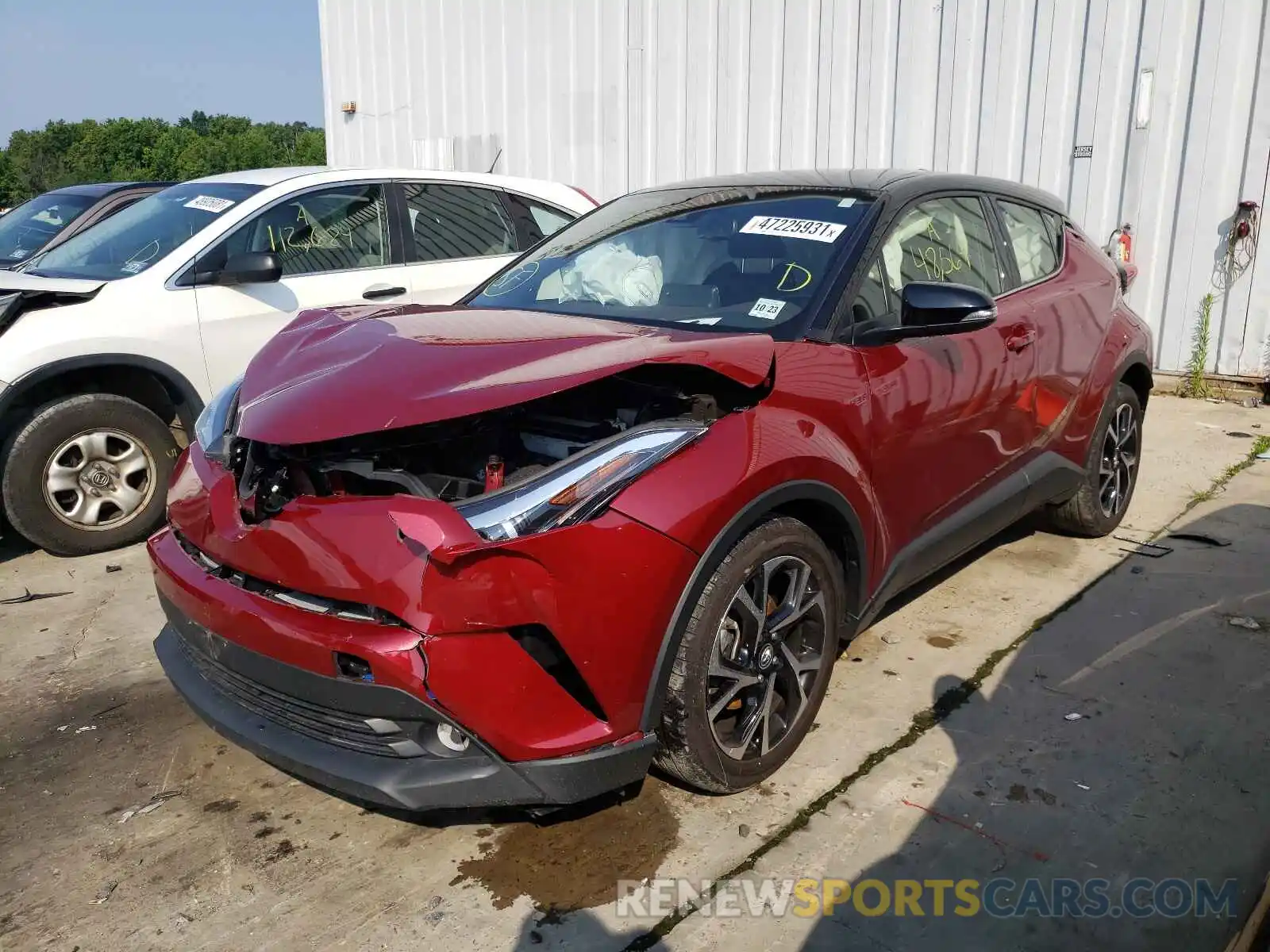 2 Photograph of a damaged car JTNKHMBX8K1018418 TOYOTA C-HR 2019