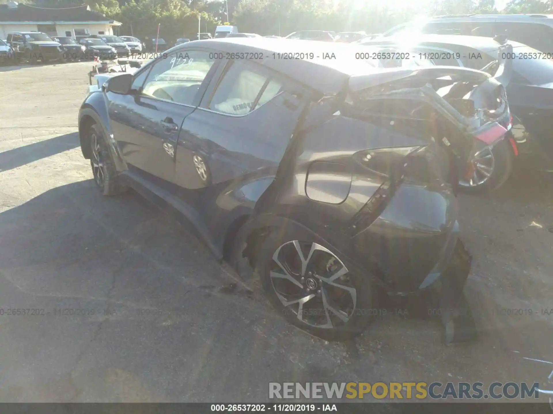 3 Photograph of a damaged car JTNKHMBX8K1019729 TOYOTA C-HR 2019