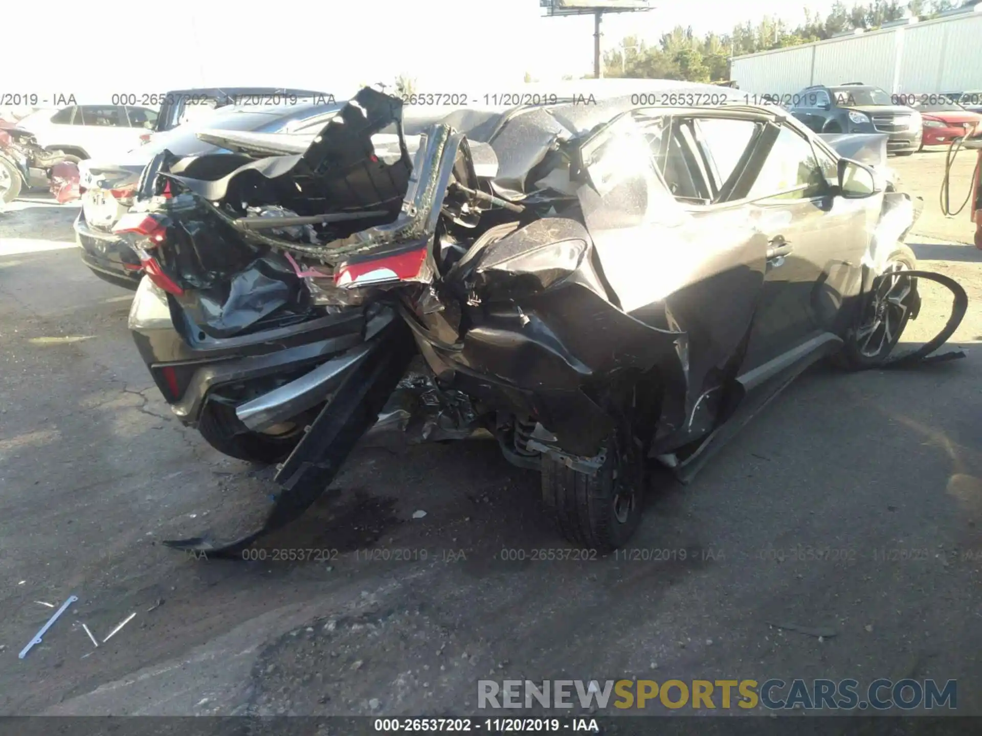 4 Photograph of a damaged car JTNKHMBX8K1019729 TOYOTA C-HR 2019