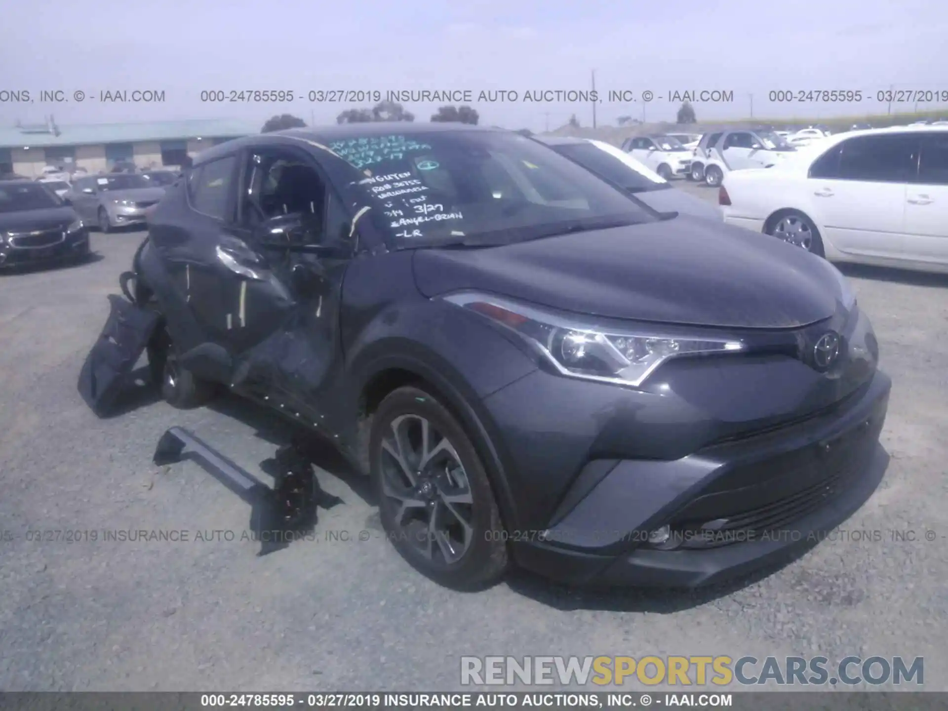 1 Photograph of a damaged car JTNKHMBX8K1020881 TOYOTA C-HR 2019