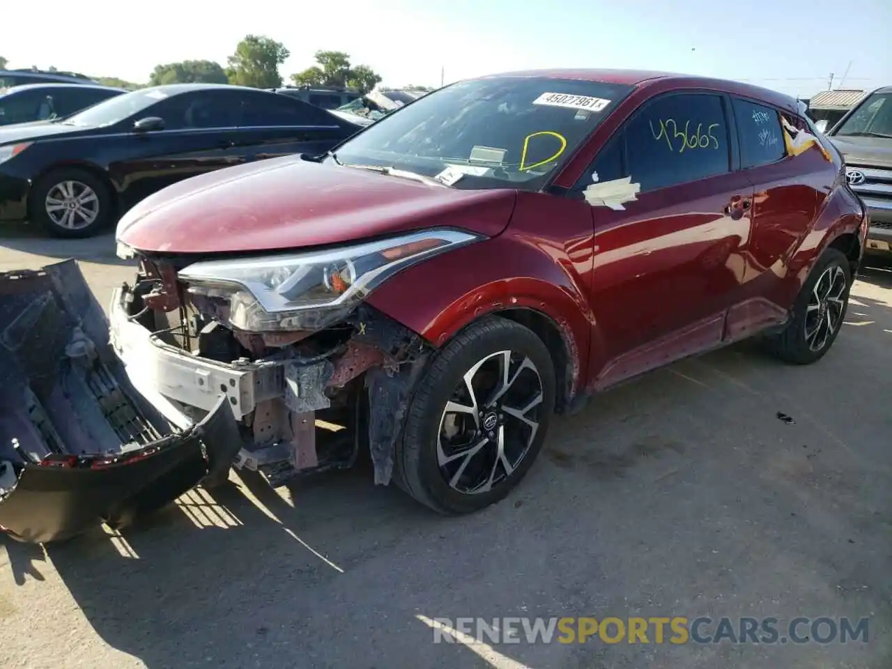 2 Photograph of a damaged car JTNKHMBX8K1021917 TOYOTA C-HR 2019