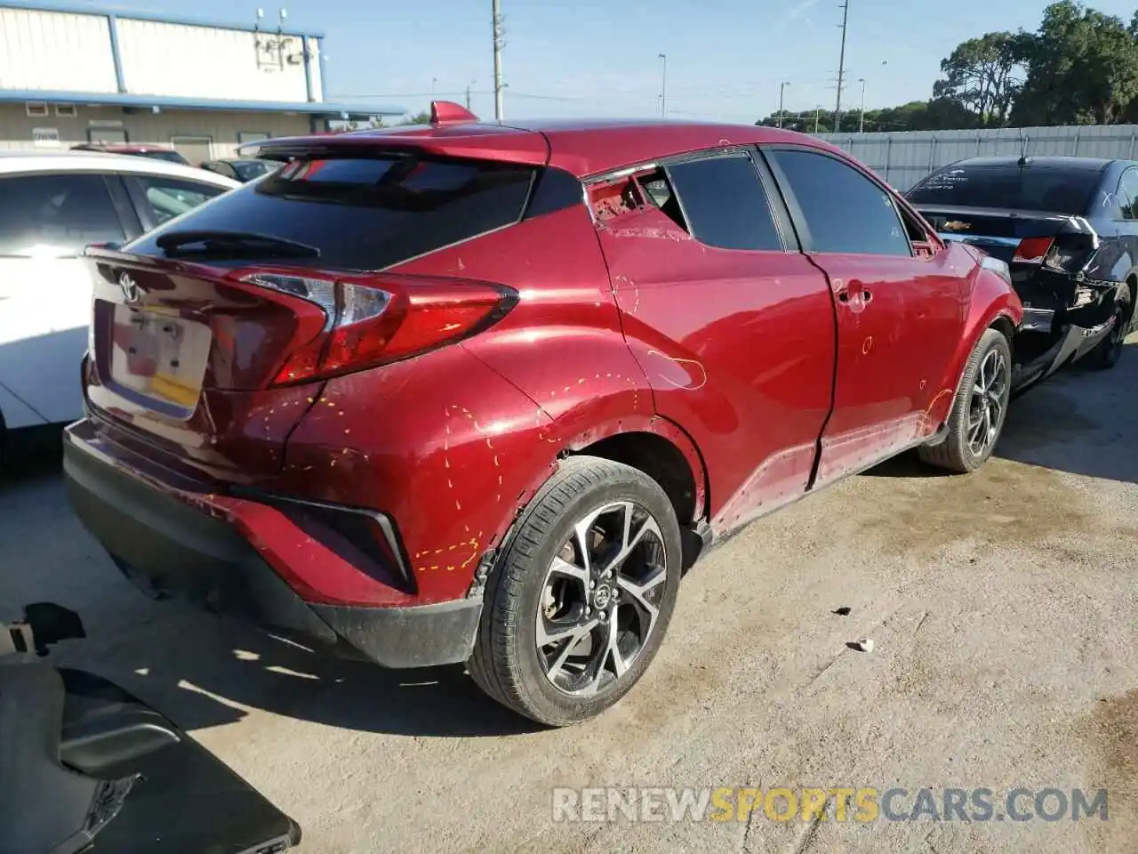 4 Photograph of a damaged car JTNKHMBX8K1021917 TOYOTA C-HR 2019