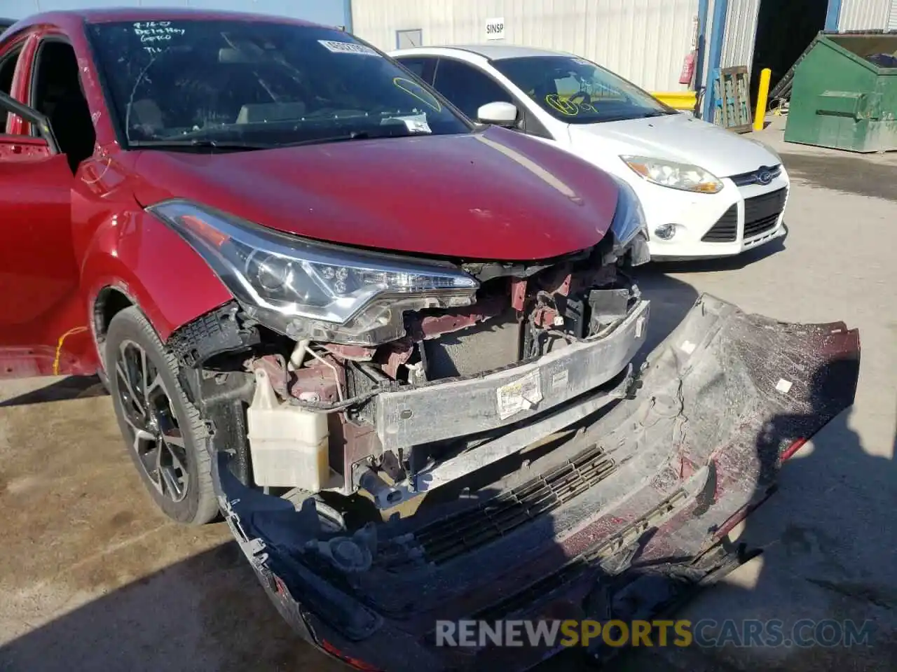 9 Photograph of a damaged car JTNKHMBX8K1021917 TOYOTA C-HR 2019