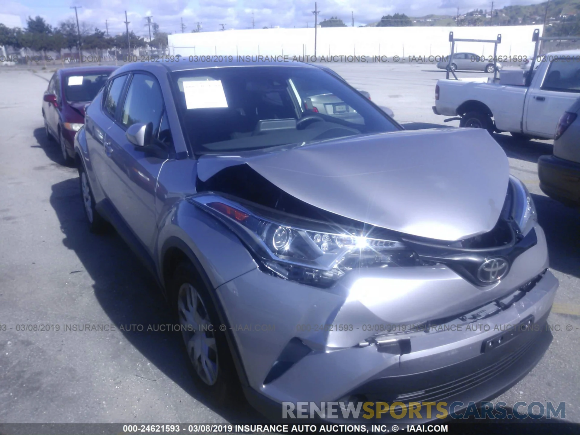 1 Photograph of a damaged car JTNKHMBX8K1022341 TOYOTA C-HR 2019