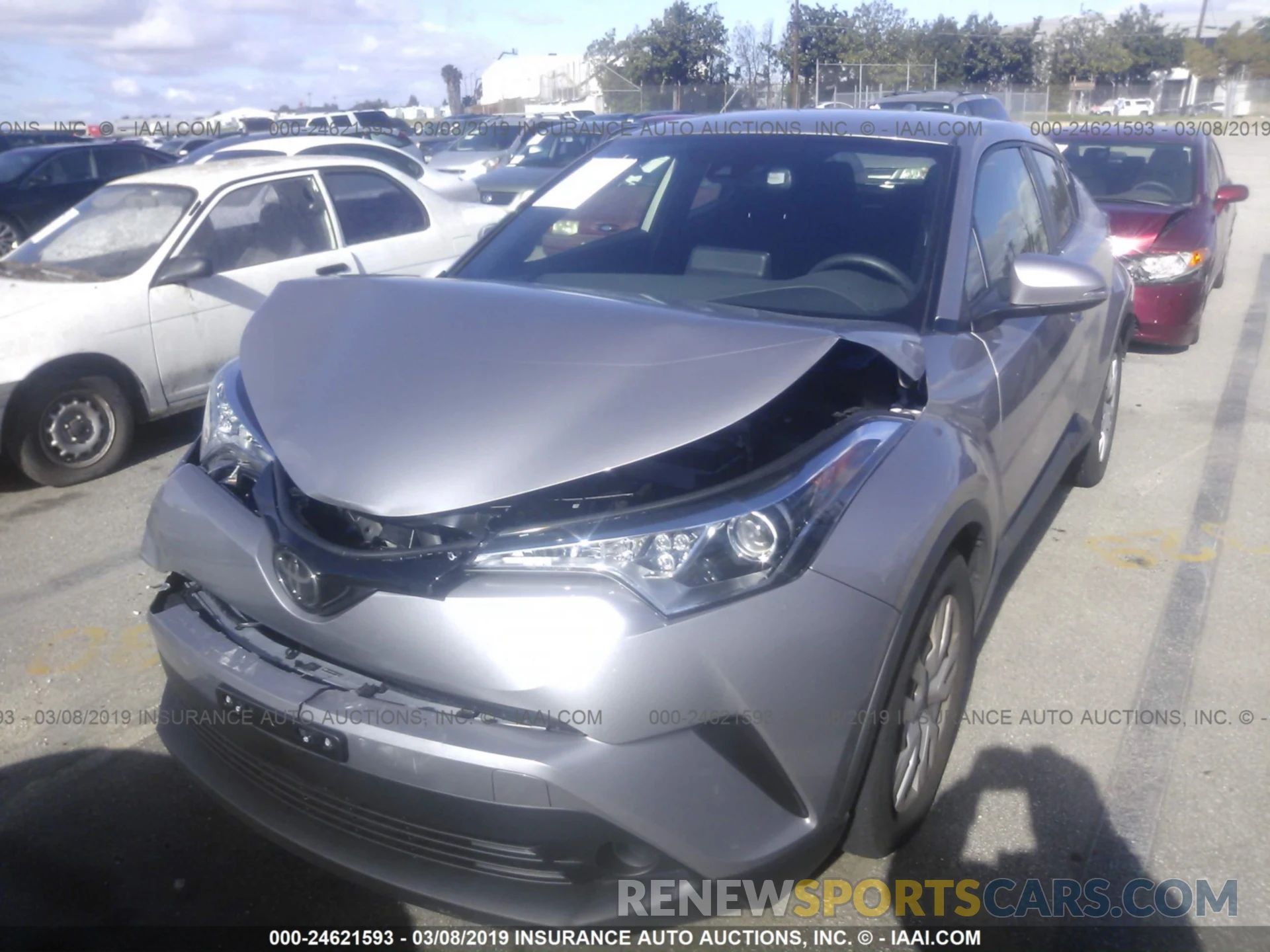 2 Photograph of a damaged car JTNKHMBX8K1022341 TOYOTA C-HR 2019