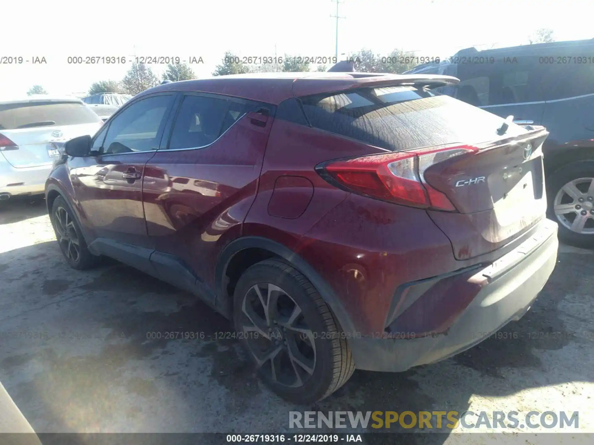 3 Photograph of a damaged car JTNKHMBX8K1022503 TOYOTA C-HR 2019