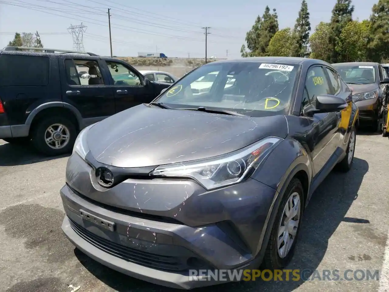 2 Photograph of a damaged car JTNKHMBX8K1024171 TOYOTA C-HR 2019