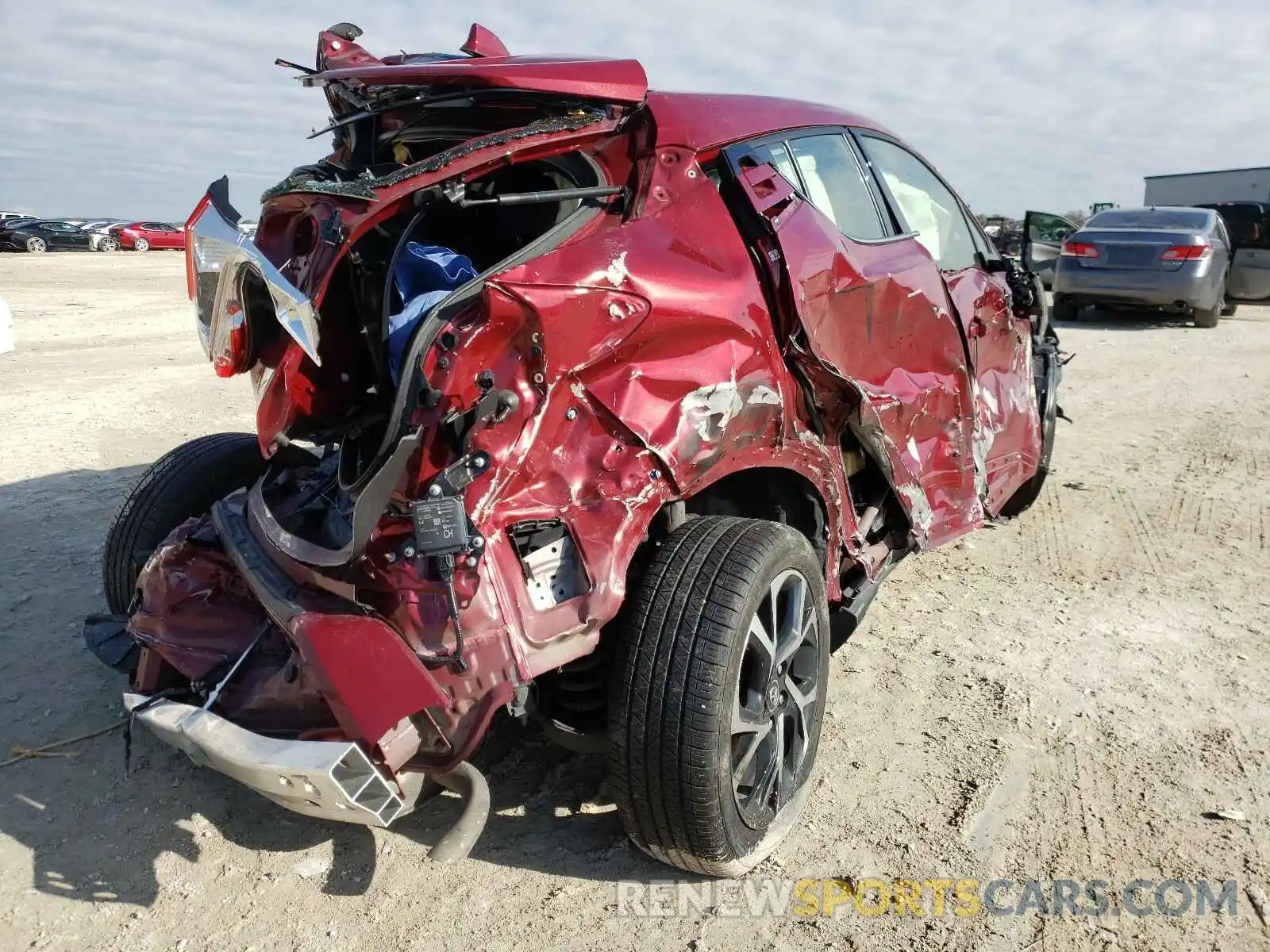 4 Photograph of a damaged car JTNKHMBX8K1025238 TOYOTA C-HR 2019