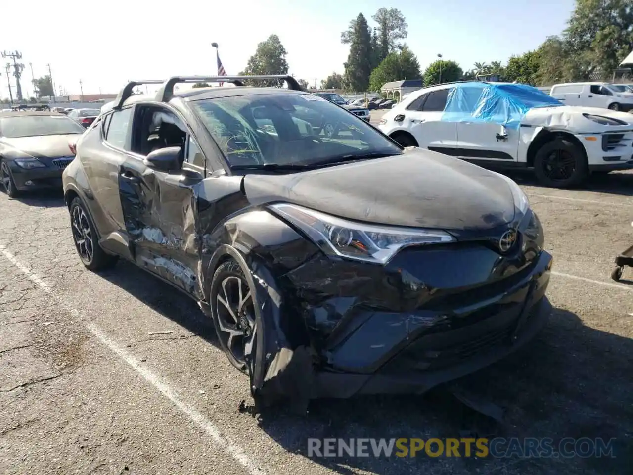 1 Photograph of a damaged car JTNKHMBX8K1025322 TOYOTA C-HR 2019