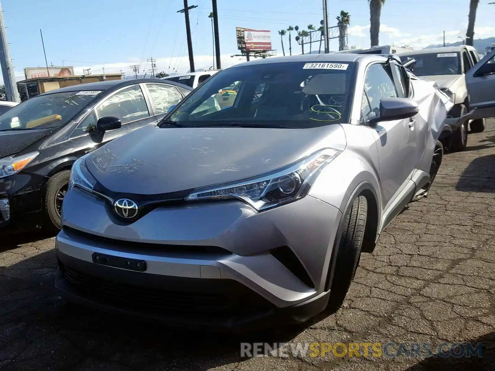 2 Photograph of a damaged car JTNKHMBX8K1025658 TOYOTA C-HR 2019