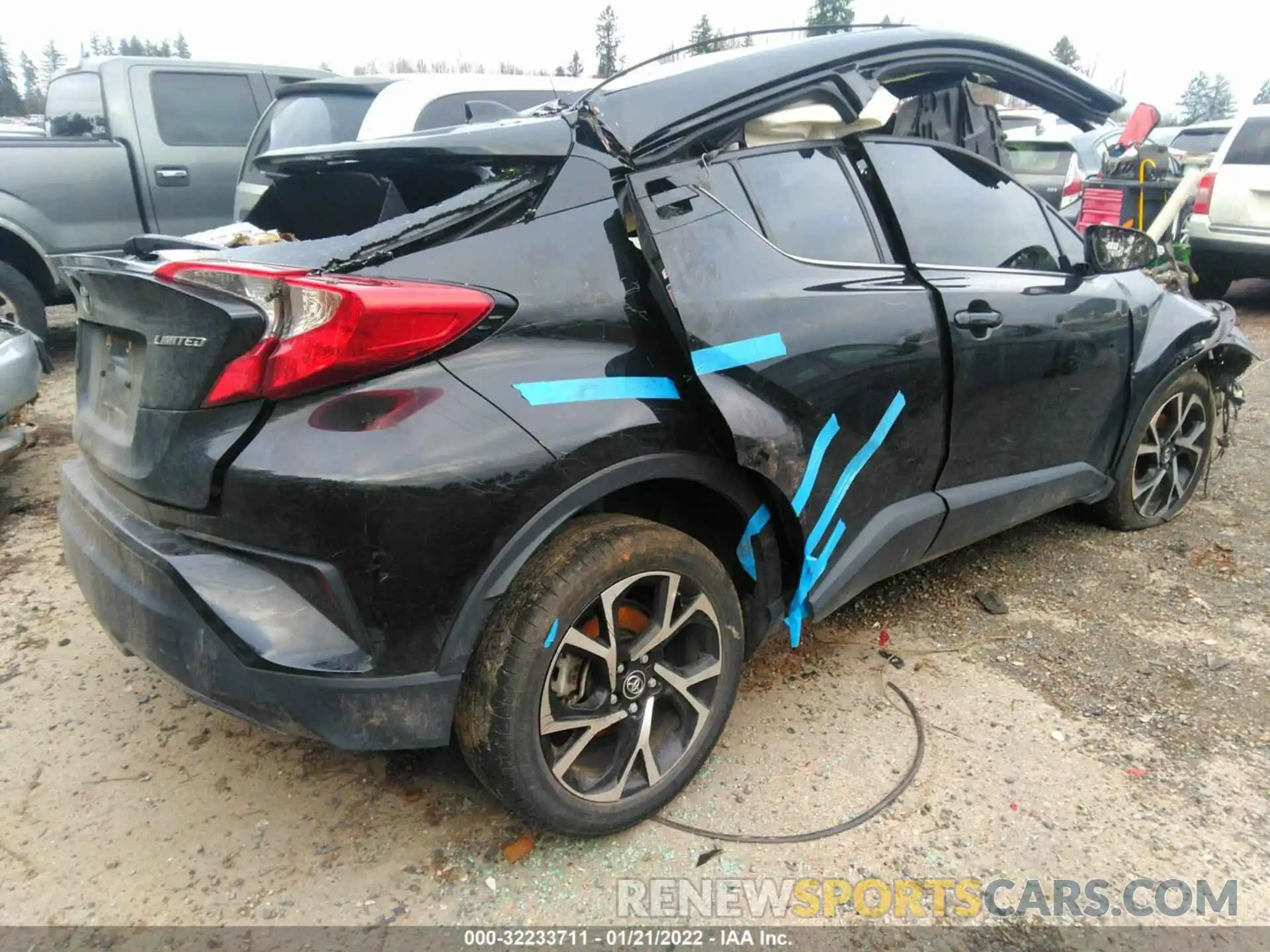 4 Фотография поврежденного автомобиля JTNKHMBX8K1025921 TOYOTA C-HR 2019