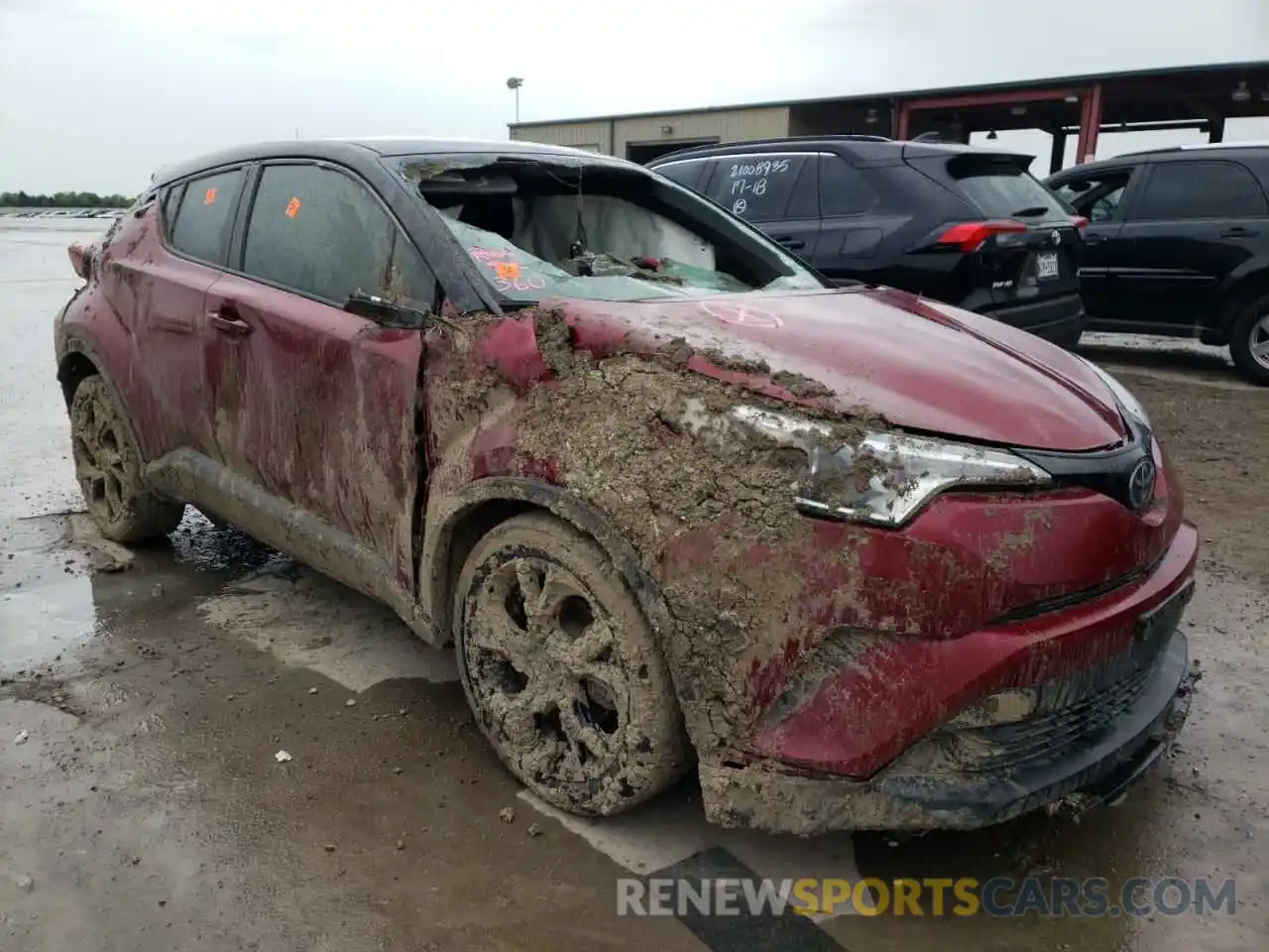 1 Photograph of a damaged car JTNKHMBX8K1027300 TOYOTA C-HR 2019