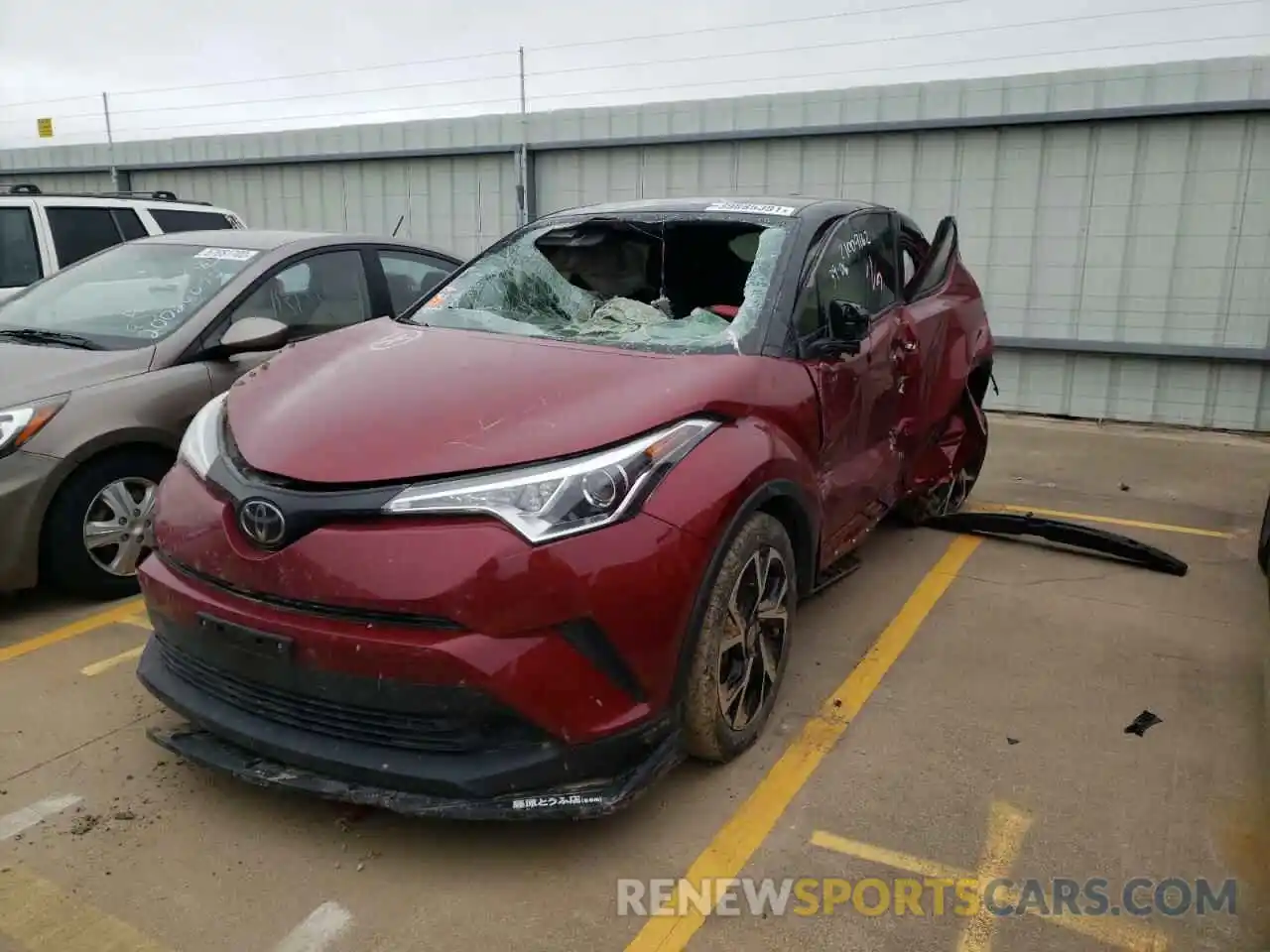 2 Photograph of a damaged car JTNKHMBX8K1027300 TOYOTA C-HR 2019