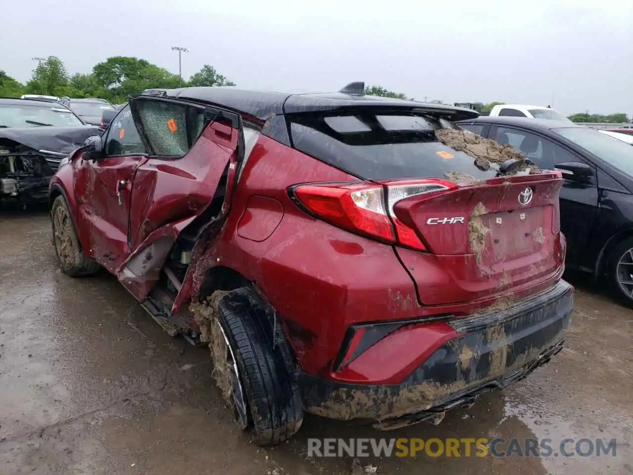 3 Photograph of a damaged car JTNKHMBX8K1027300 TOYOTA C-HR 2019