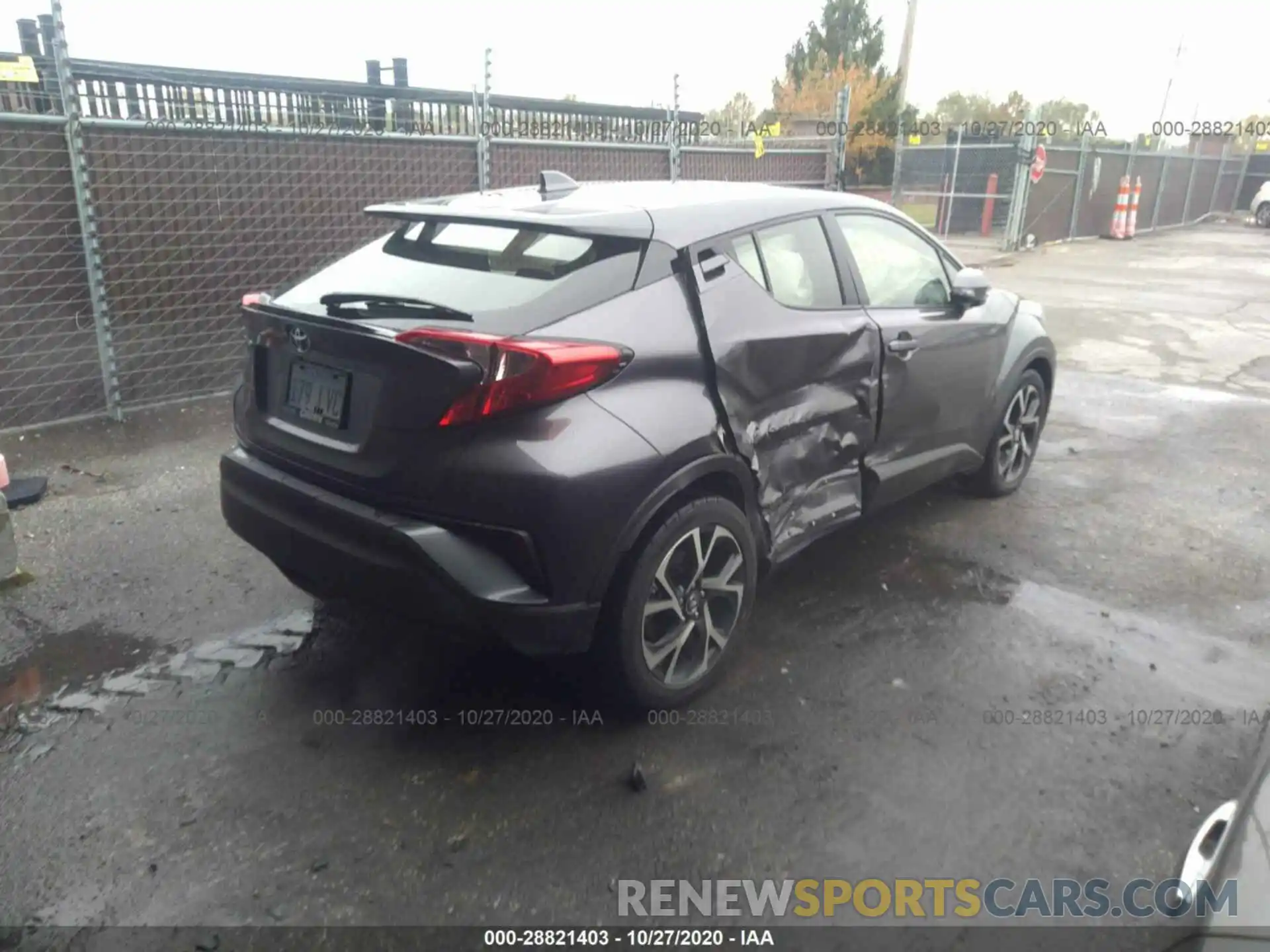 4 Photograph of a damaged car JTNKHMBX8K1027314 TOYOTA C-HR 2019