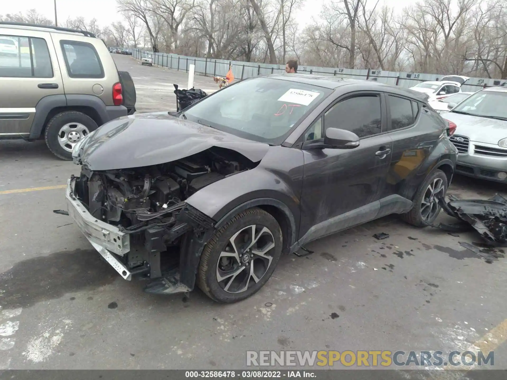 2 Photograph of a damaged car JTNKHMBX8K1029807 TOYOTA C-HR 2019