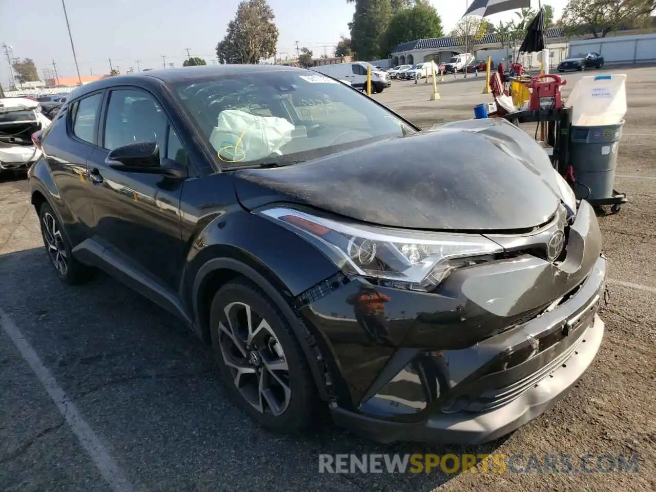 1 Photograph of a damaged car JTNKHMBX8K1030455 TOYOTA C-HR 2019