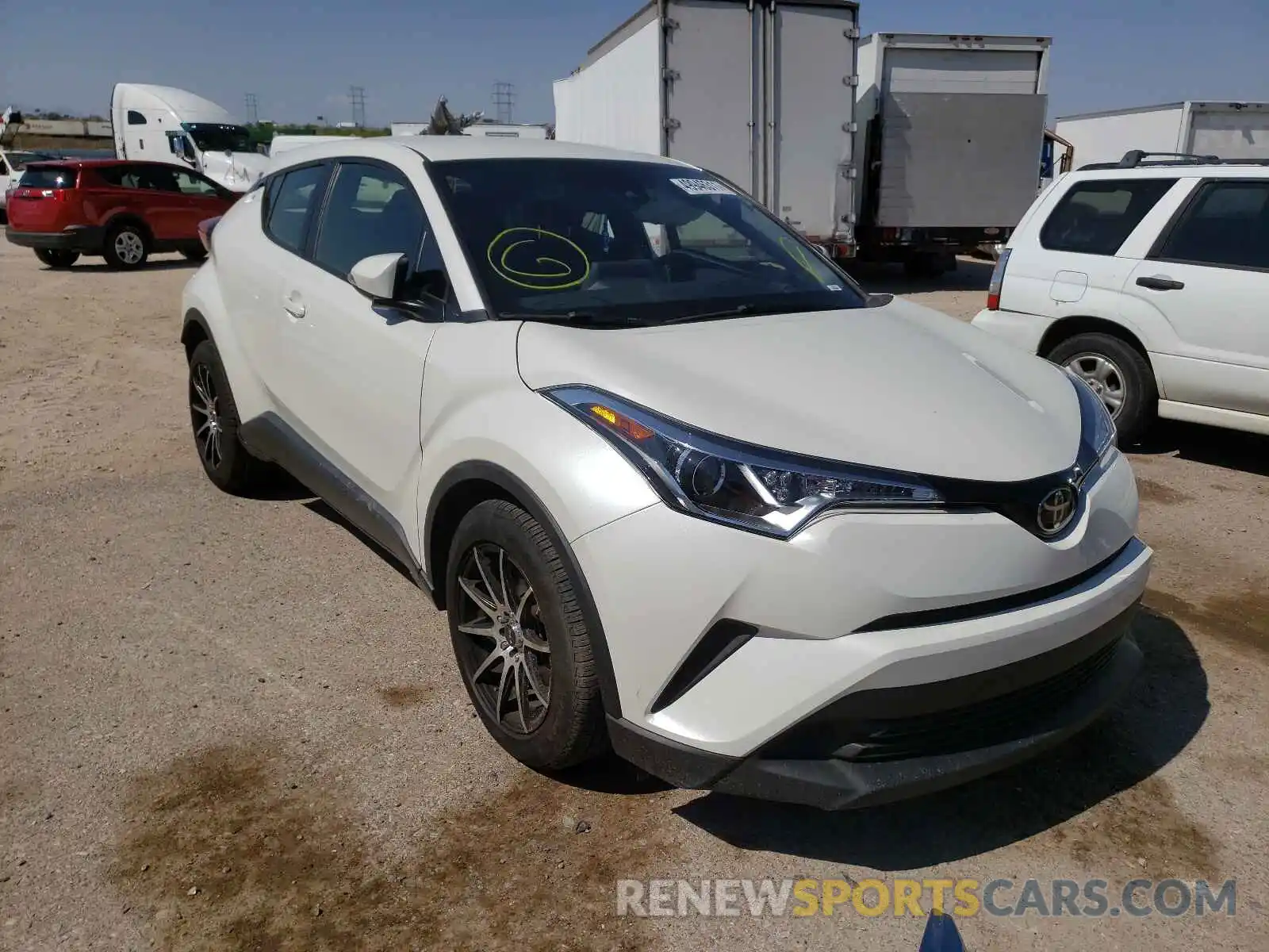 1 Photograph of a damaged car JTNKHMBX8K1030620 TOYOTA C-HR 2019