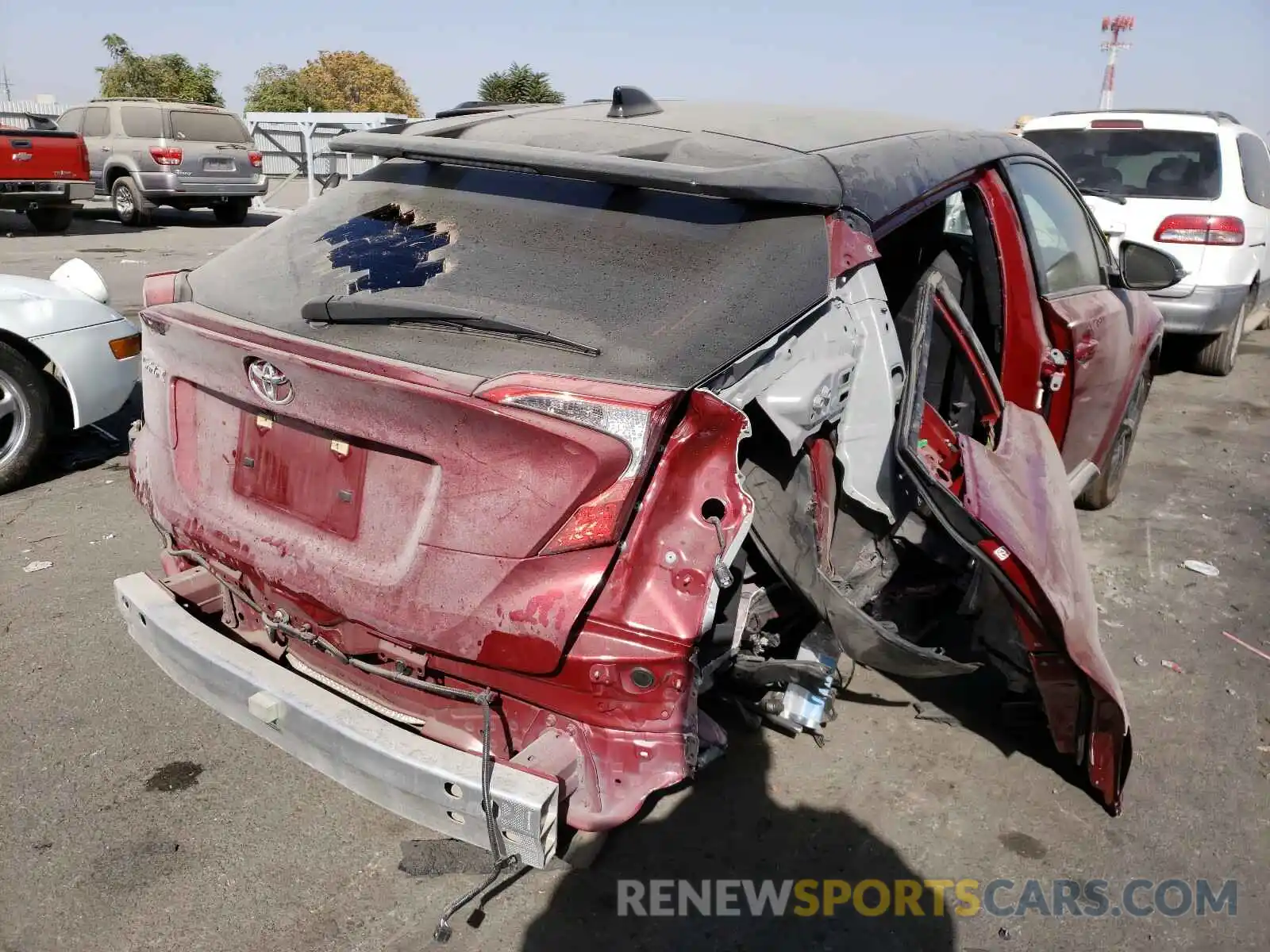 4 Photograph of a damaged car JTNKHMBX8K1033386 TOYOTA C-HR 2019