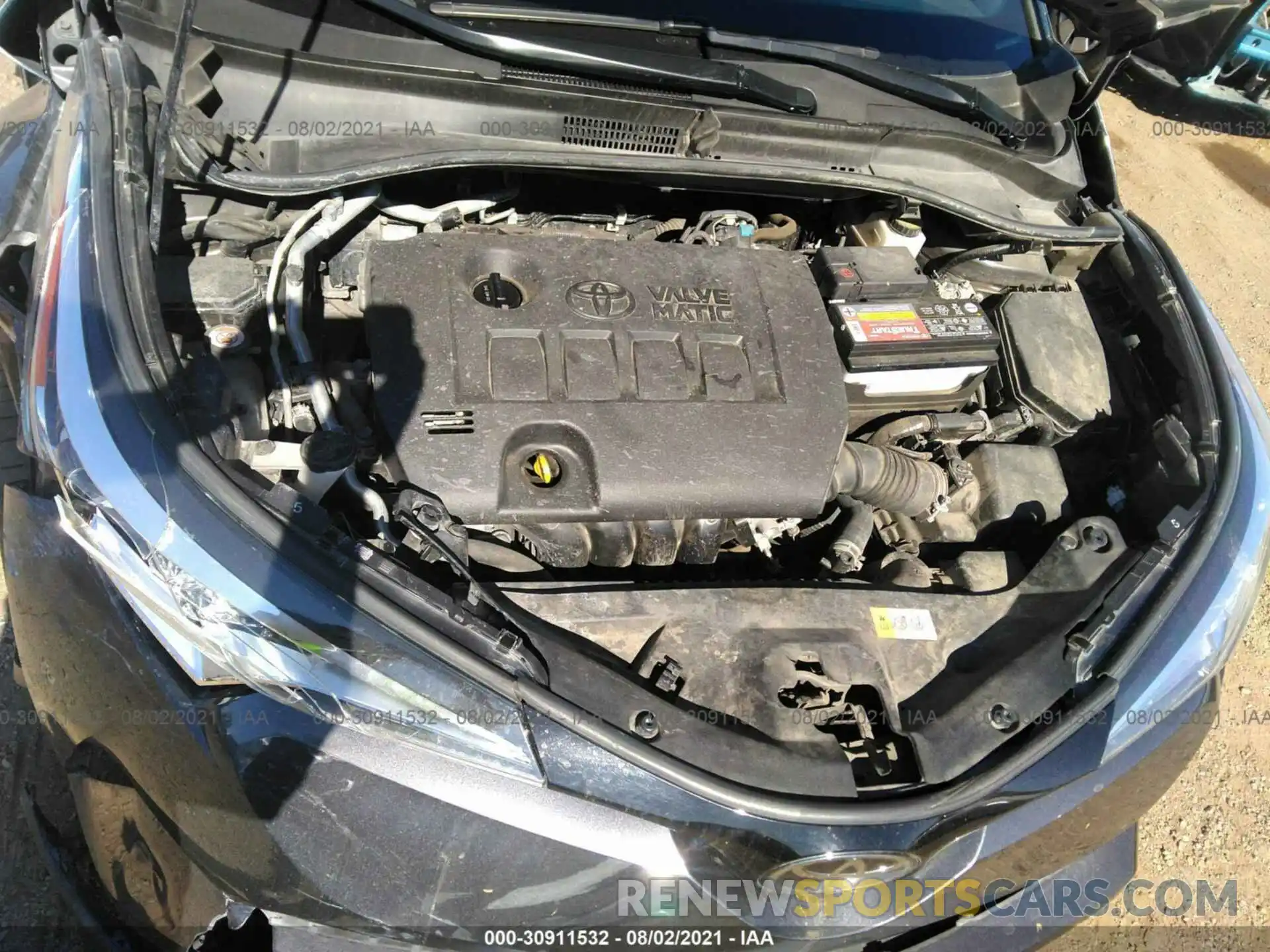 10 Photograph of a damaged car JTNKHMBX8K1034165 TOYOTA C-HR 2019