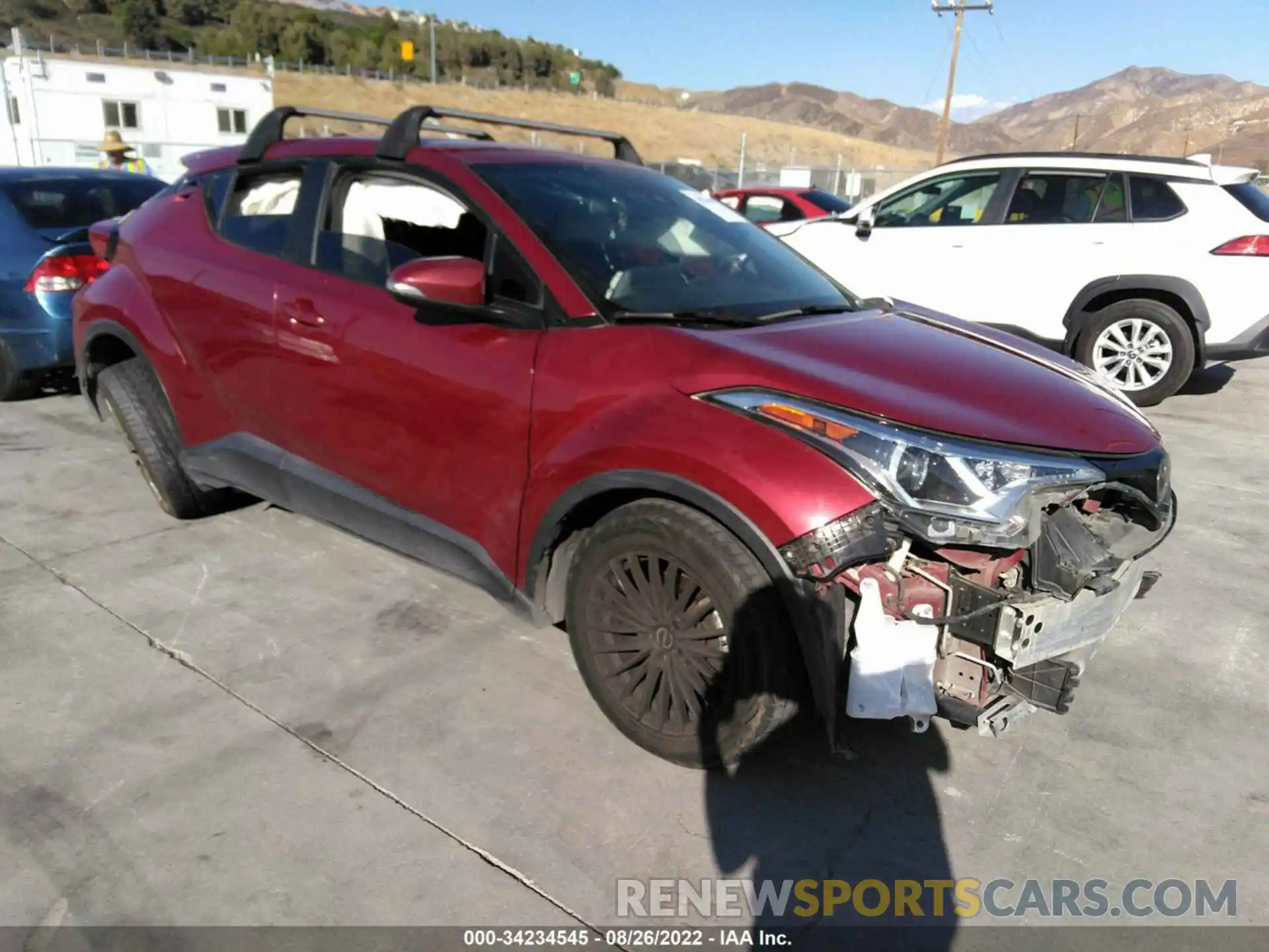 1 Photograph of a damaged car JTNKHMBX8K1034490 TOYOTA C-HR 2019