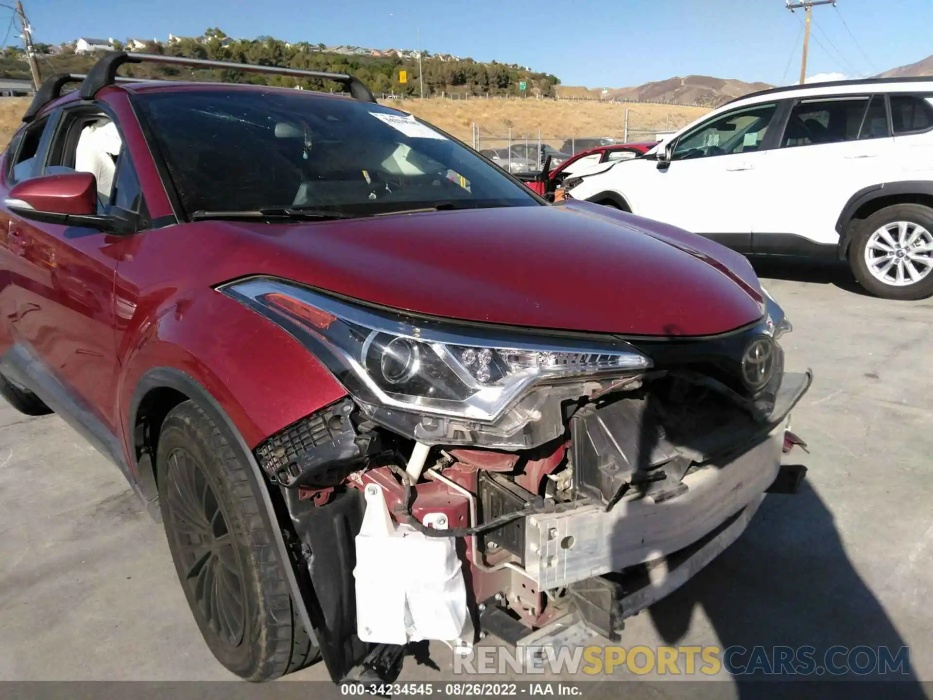 6 Photograph of a damaged car JTNKHMBX8K1034490 TOYOTA C-HR 2019