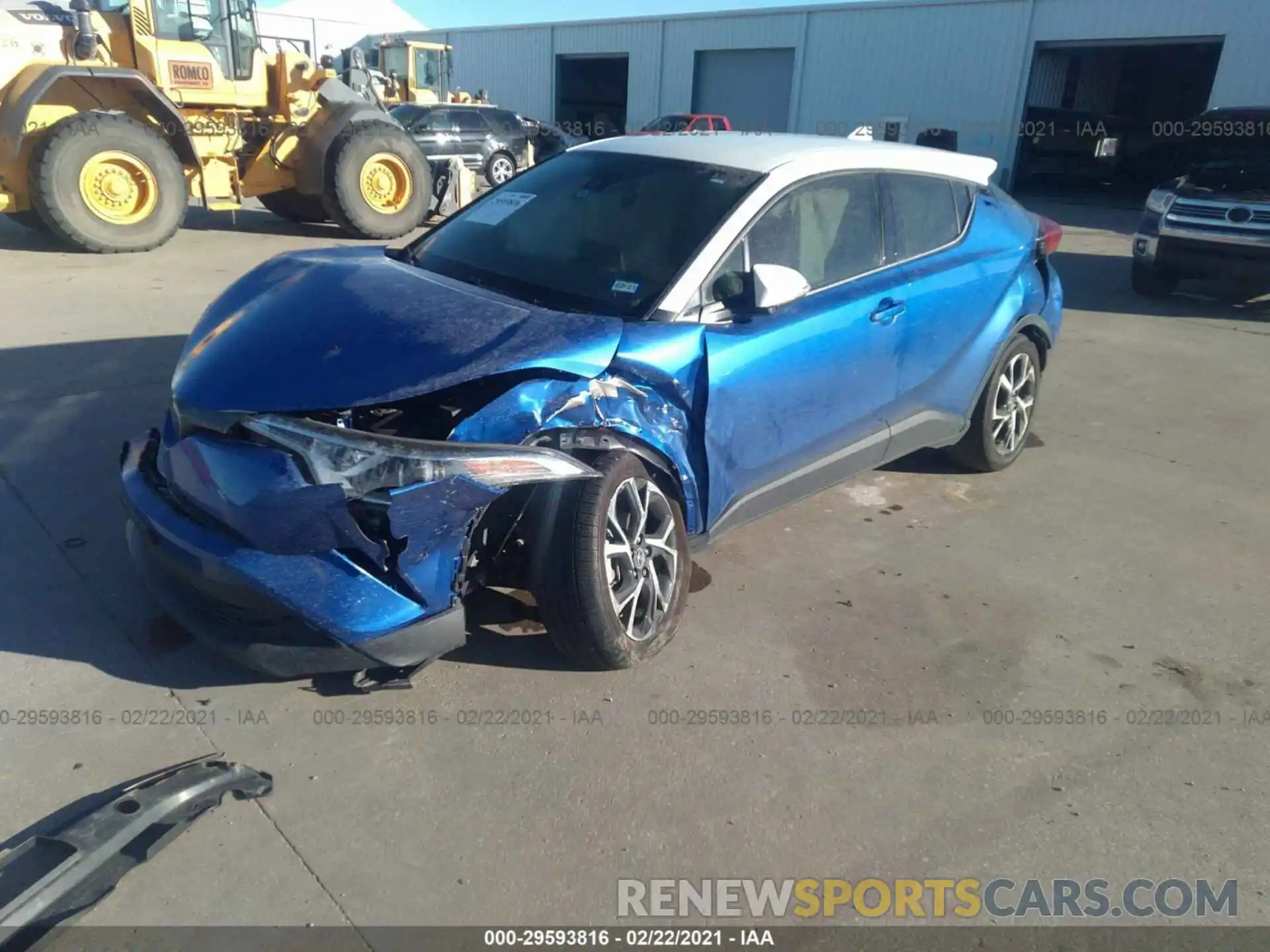 2 Photograph of a damaged car JTNKHMBX8K1034506 TOYOTA C-HR 2019