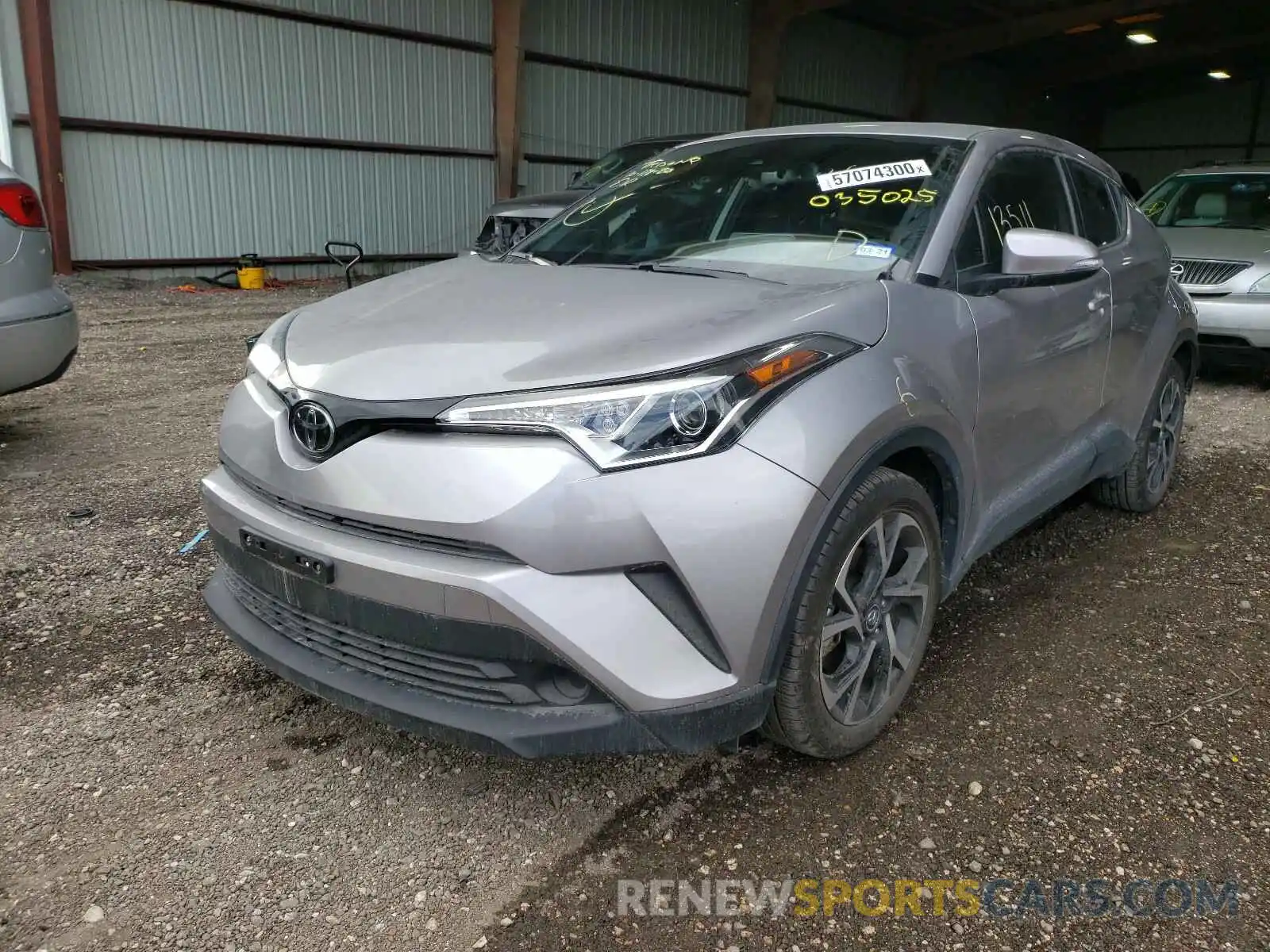 2 Photograph of a damaged car JTNKHMBX8K1035025 TOYOTA C-HR 2019