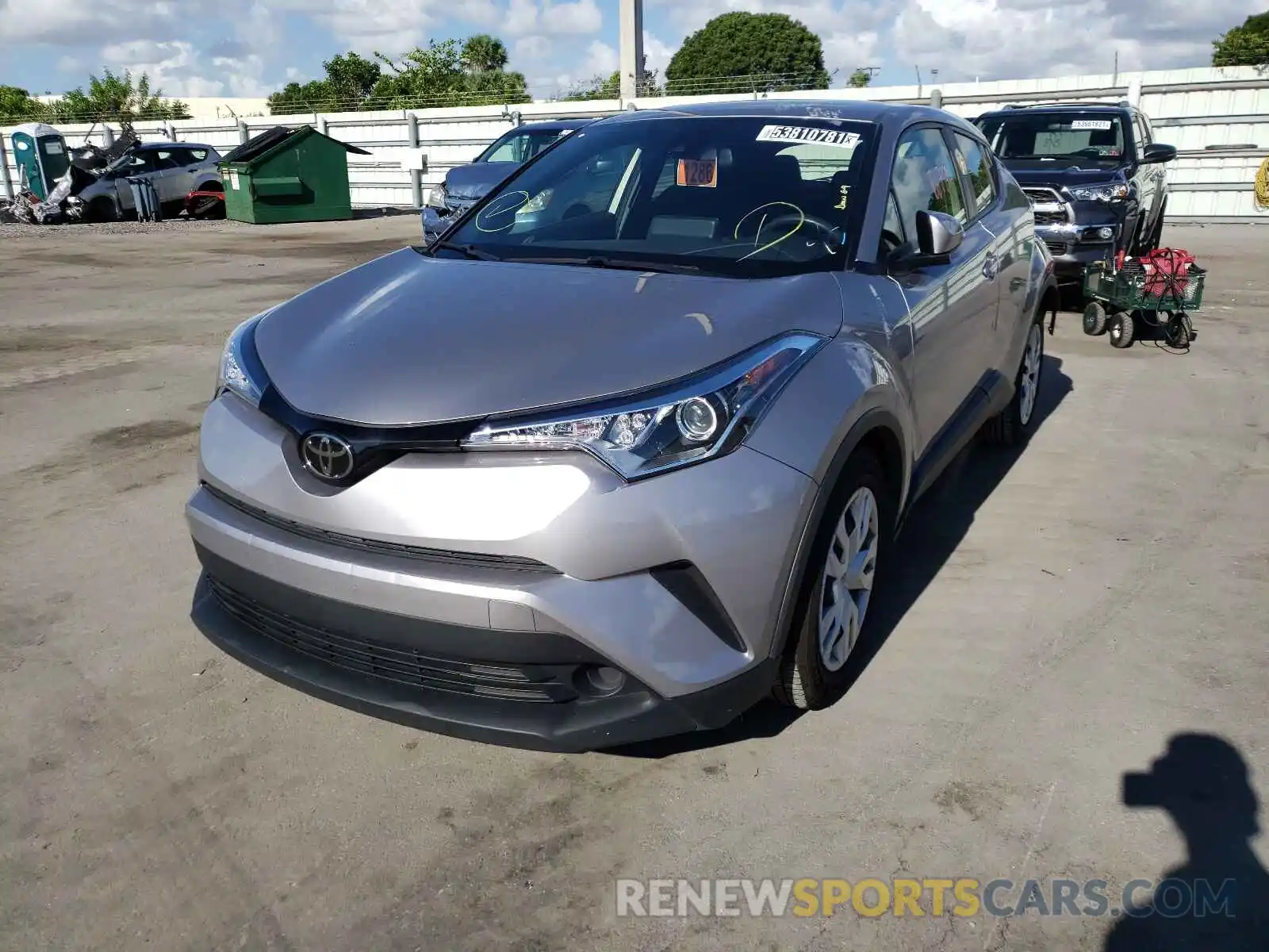 2 Photograph of a damaged car JTNKHMBX8K1035218 TOYOTA C-HR 2019