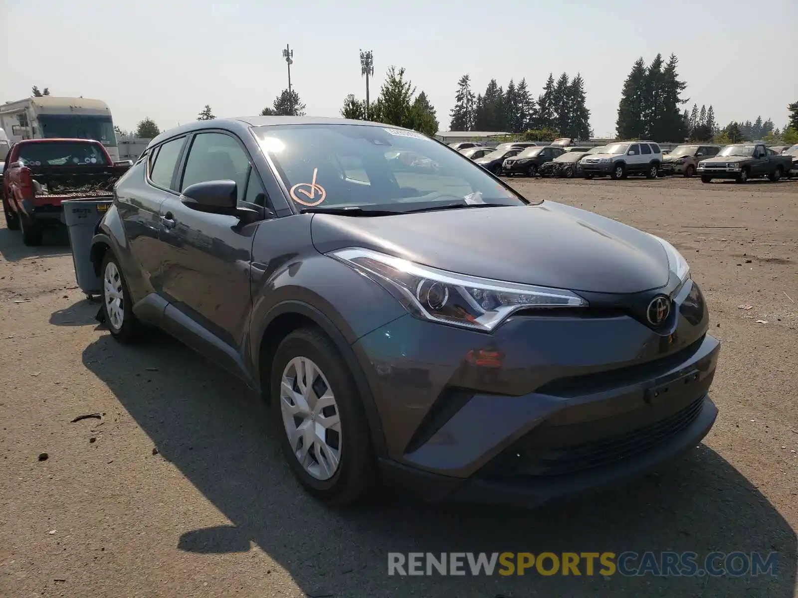 1 Photograph of a damaged car JTNKHMBX8K1035381 TOYOTA C-HR 2019