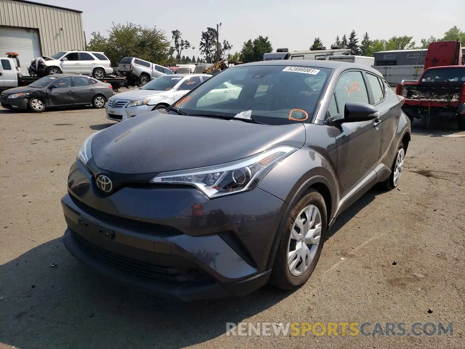 2 Photograph of a damaged car JTNKHMBX8K1035381 TOYOTA C-HR 2019