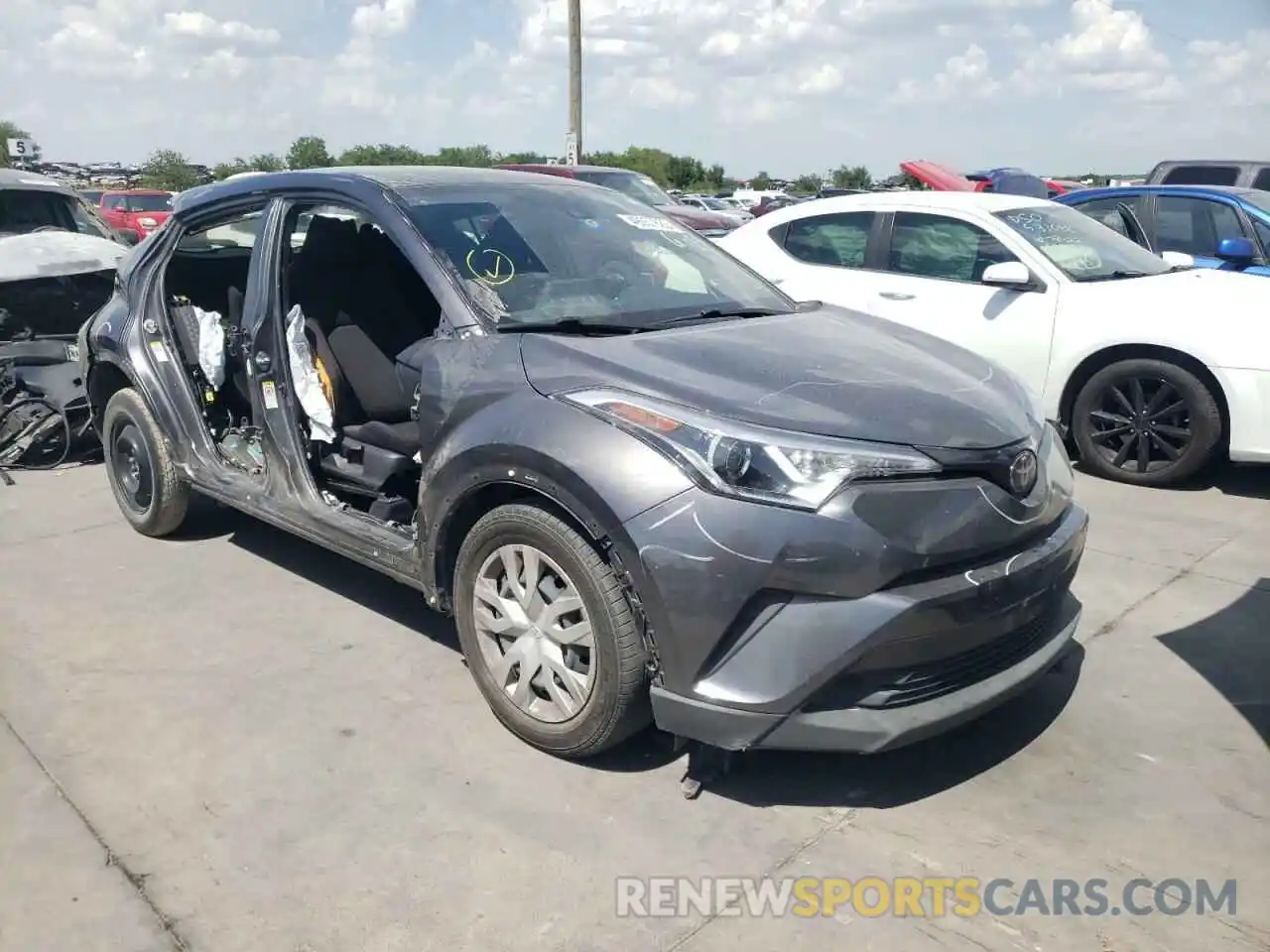 1 Photograph of a damaged car JTNKHMBX8K1035414 TOYOTA C-HR 2019