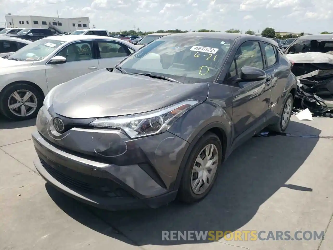 2 Photograph of a damaged car JTNKHMBX8K1035414 TOYOTA C-HR 2019