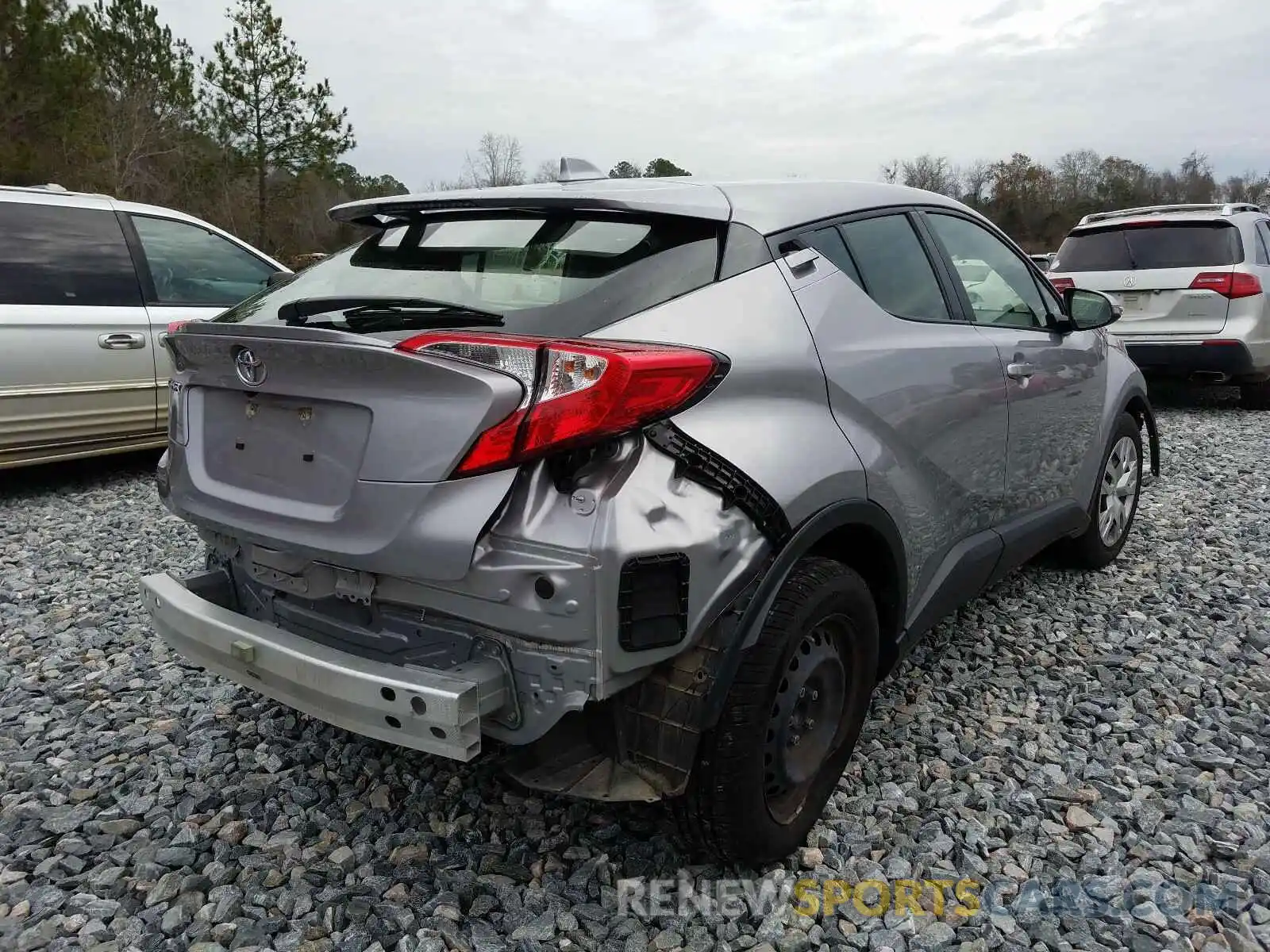 4 Photograph of a damaged car JTNKHMBX8K1035719 TOYOTA C-HR 2019