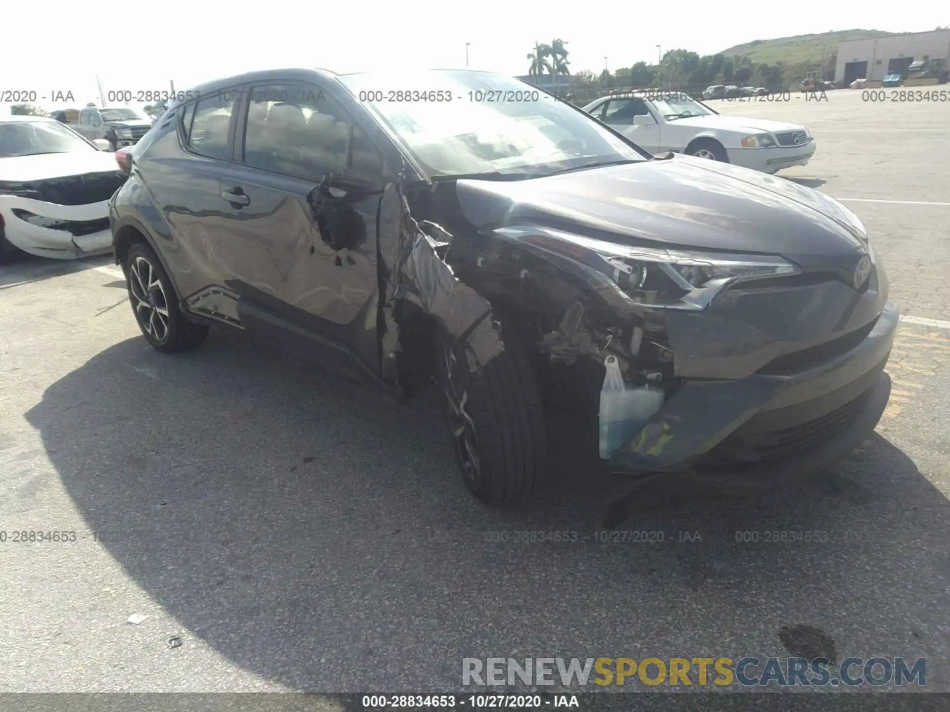 1 Photograph of a damaged car JTNKHMBX8K1035770 TOYOTA C-HR 2019