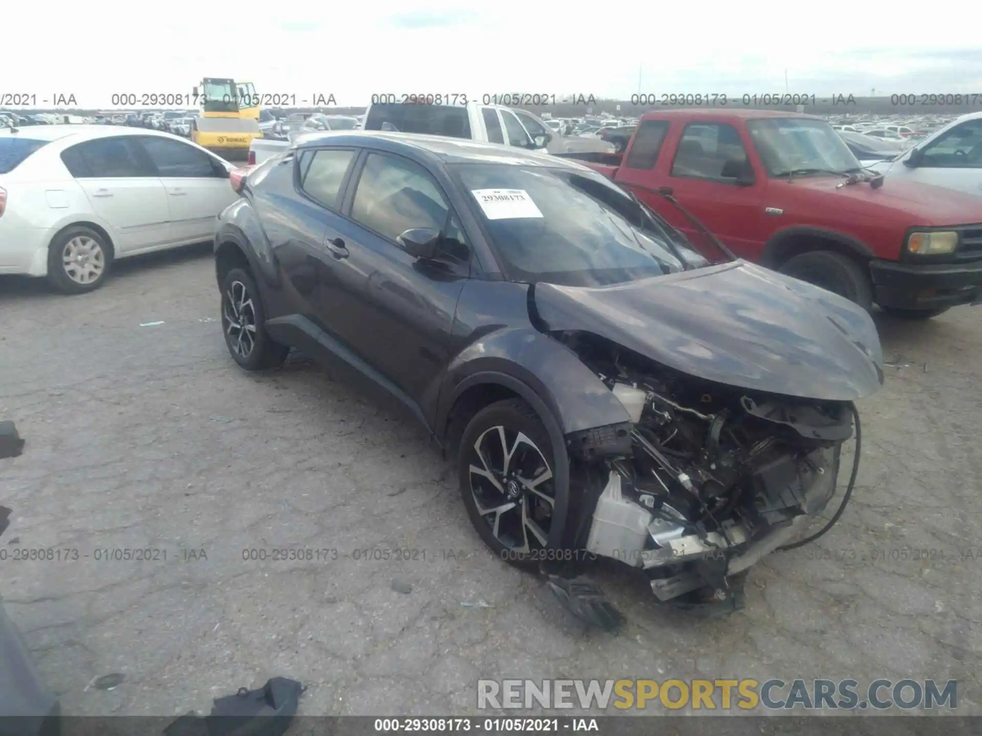 1 Photograph of a damaged car JTNKHMBX8K1036076 TOYOTA C-HR 2019