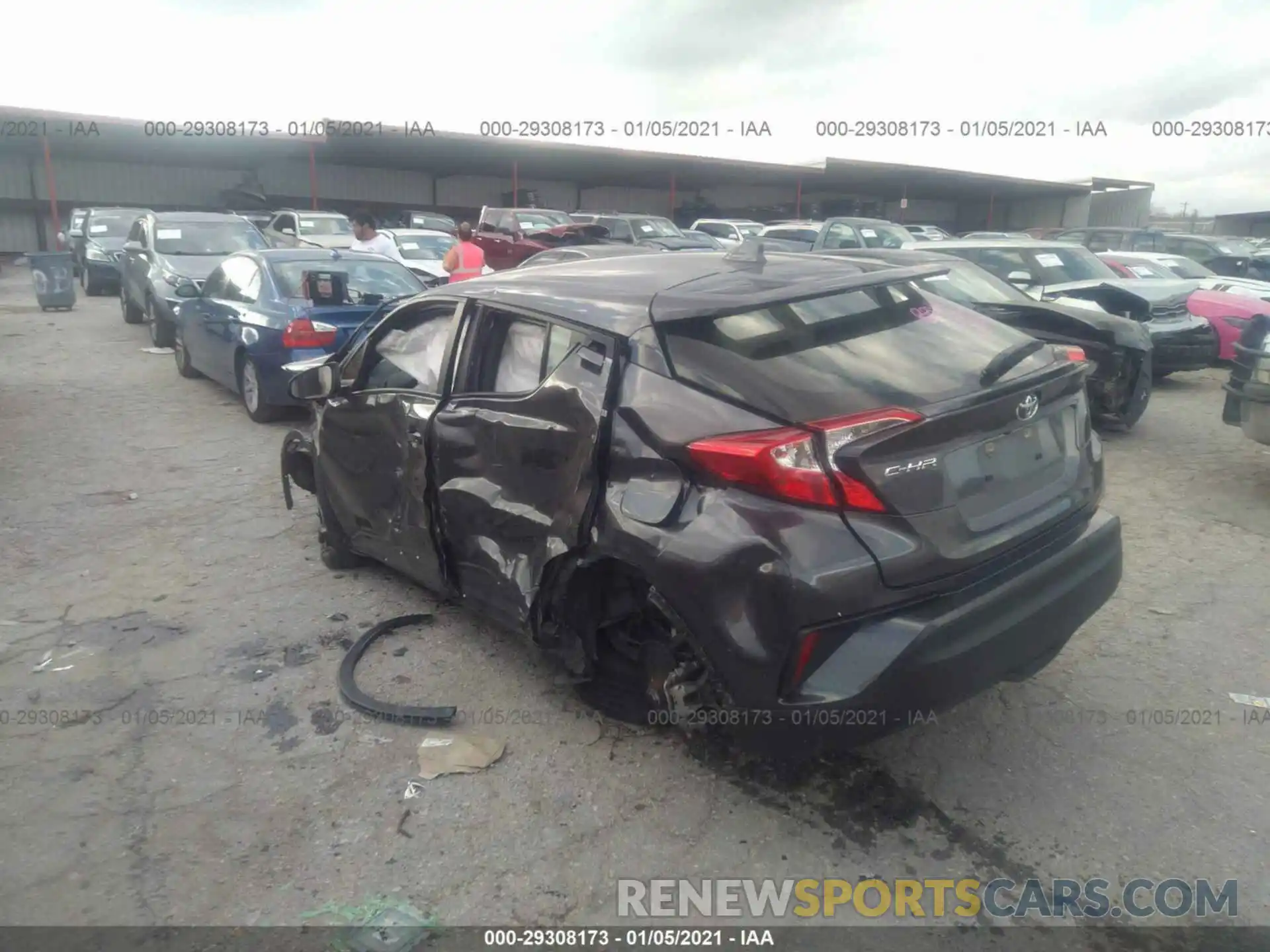 3 Photograph of a damaged car JTNKHMBX8K1036076 TOYOTA C-HR 2019