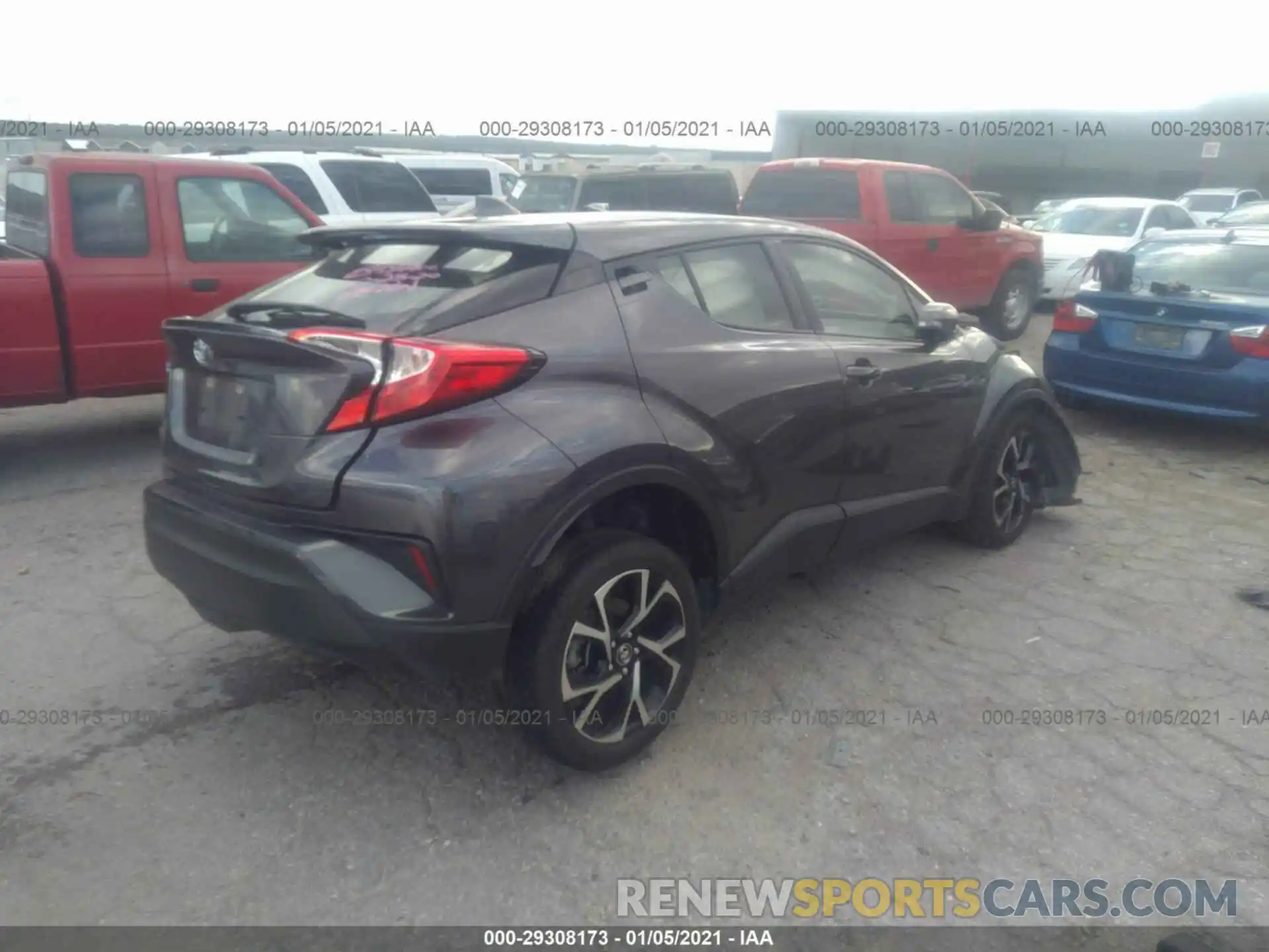 4 Photograph of a damaged car JTNKHMBX8K1036076 TOYOTA C-HR 2019