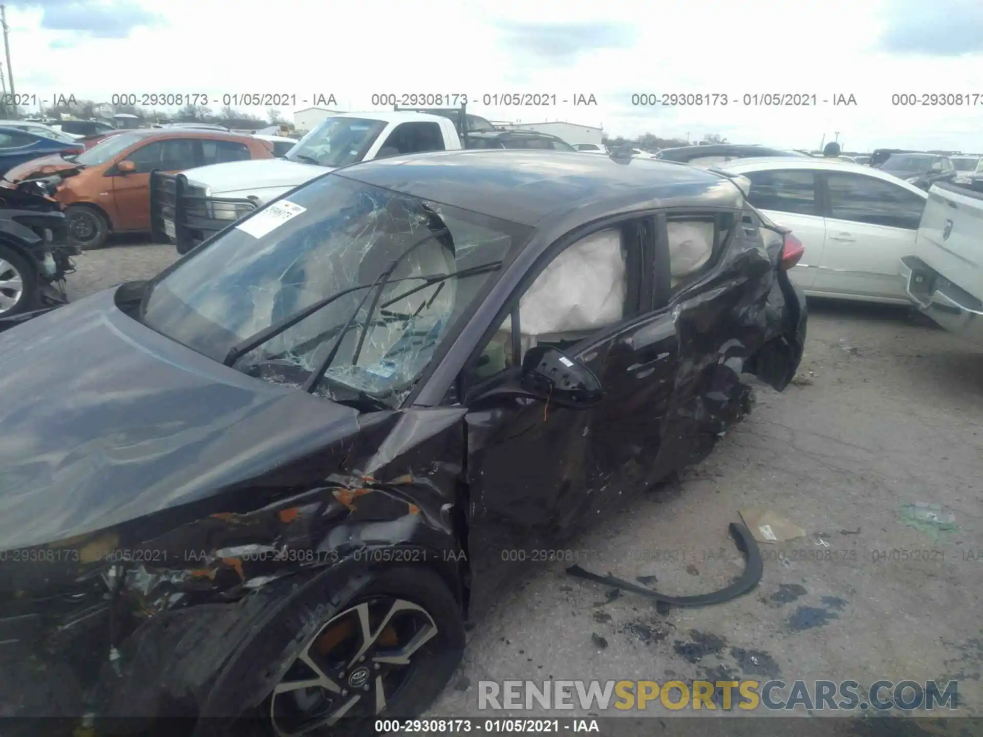 6 Фотография поврежденного автомобиля JTNKHMBX8K1036076 TOYOTA C-HR 2019