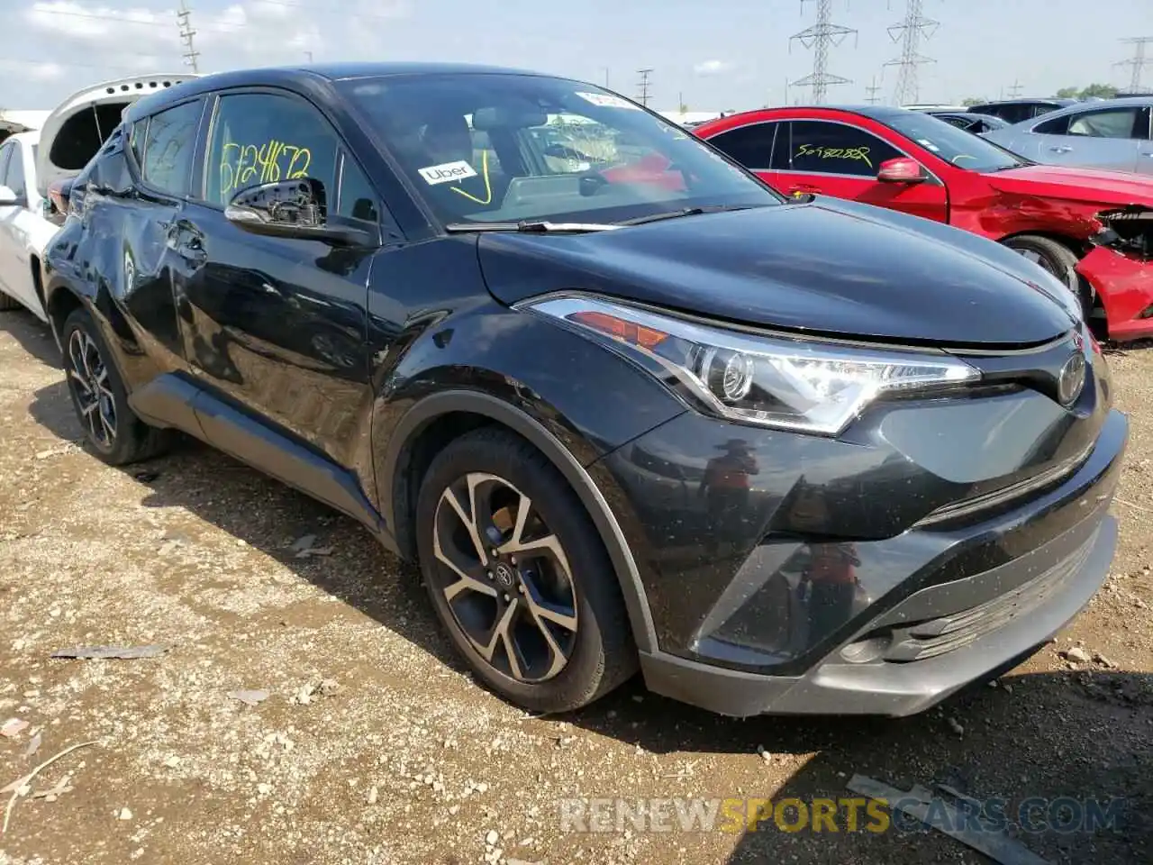 1 Photograph of a damaged car JTNKHMBX8K1037034 TOYOTA C-HR 2019