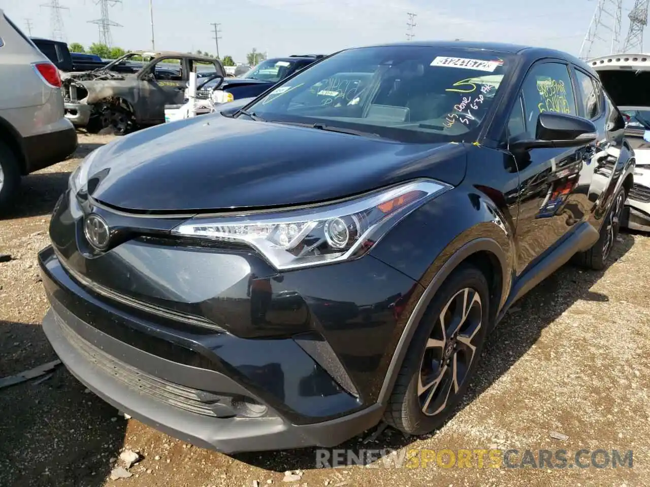 2 Photograph of a damaged car JTNKHMBX8K1037034 TOYOTA C-HR 2019