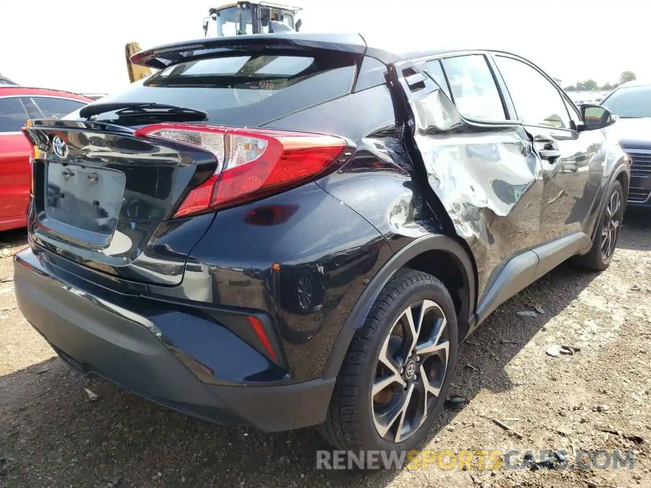 4 Фотография поврежденного автомобиля JTNKHMBX8K1037034 TOYOTA C-HR 2019