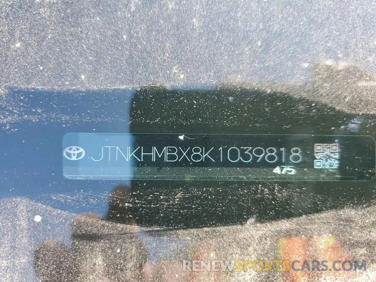 10 Фотография поврежденного автомобиля JTNKHMBX8K1039818 TOYOTA C-HR 2019