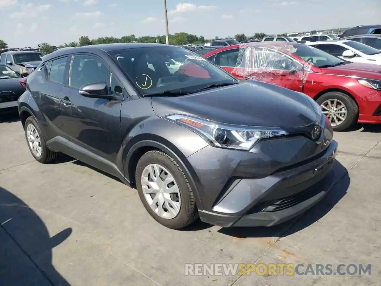 1 Photograph of a damaged car JTNKHMBX8K1041200 TOYOTA C-HR 2019