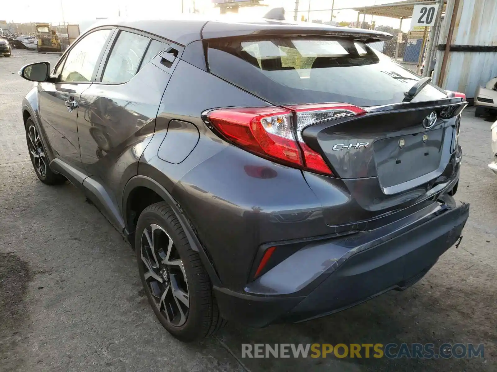 3 Photograph of a damaged car JTNKHMBX8K1041388 TOYOTA C-HR 2019