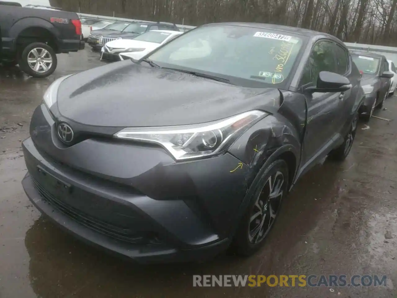 2 Photograph of a damaged car JTNKHMBX8K1041875 TOYOTA C-HR 2019