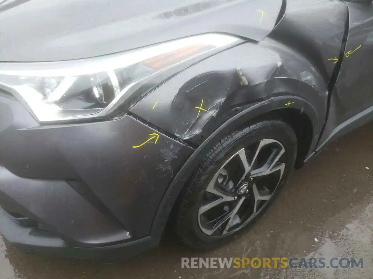 9 Photograph of a damaged car JTNKHMBX8K1041875 TOYOTA C-HR 2019