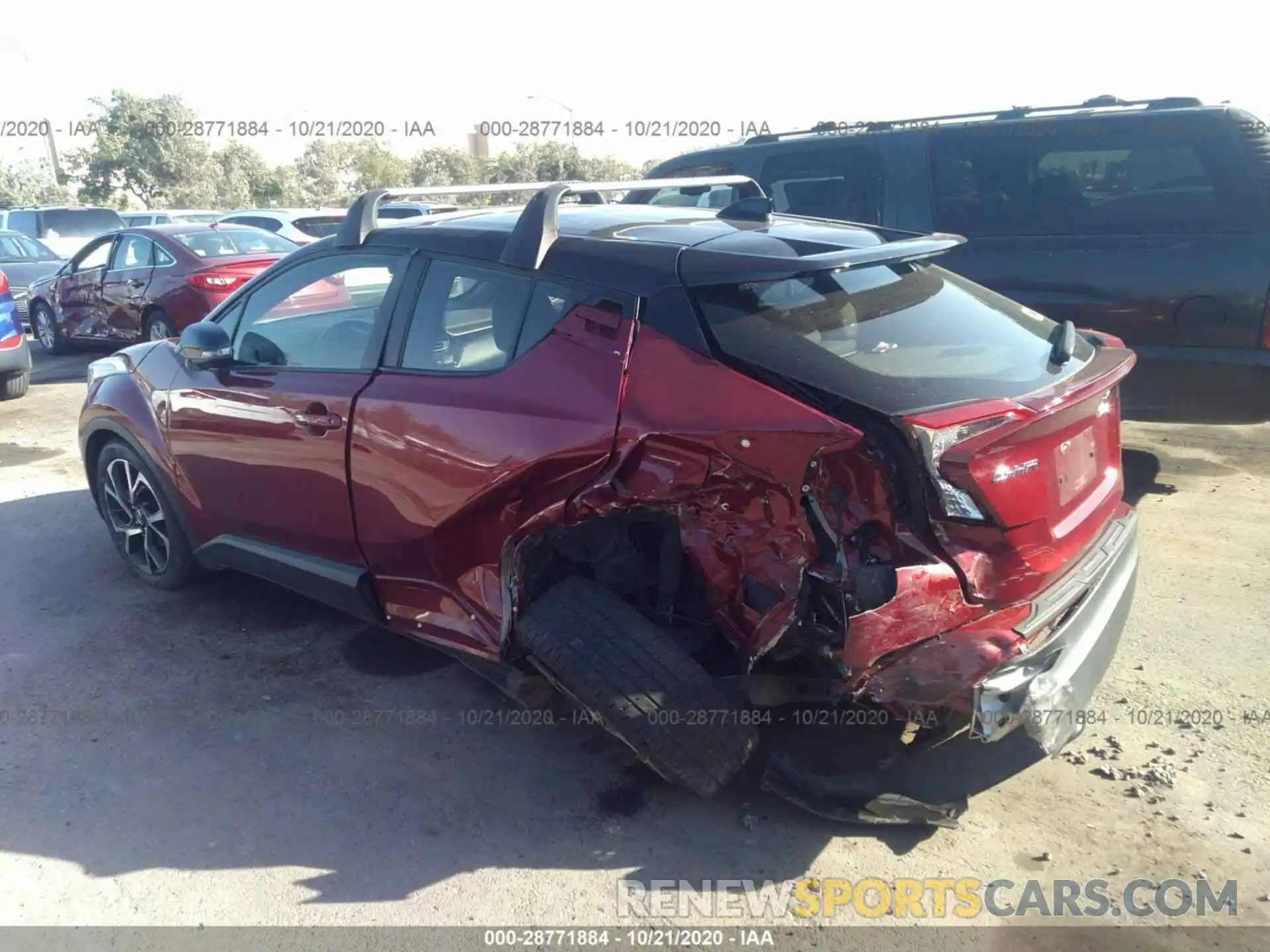 3 Photograph of a damaged car JTNKHMBX8K1042296 TOYOTA C-HR 2019