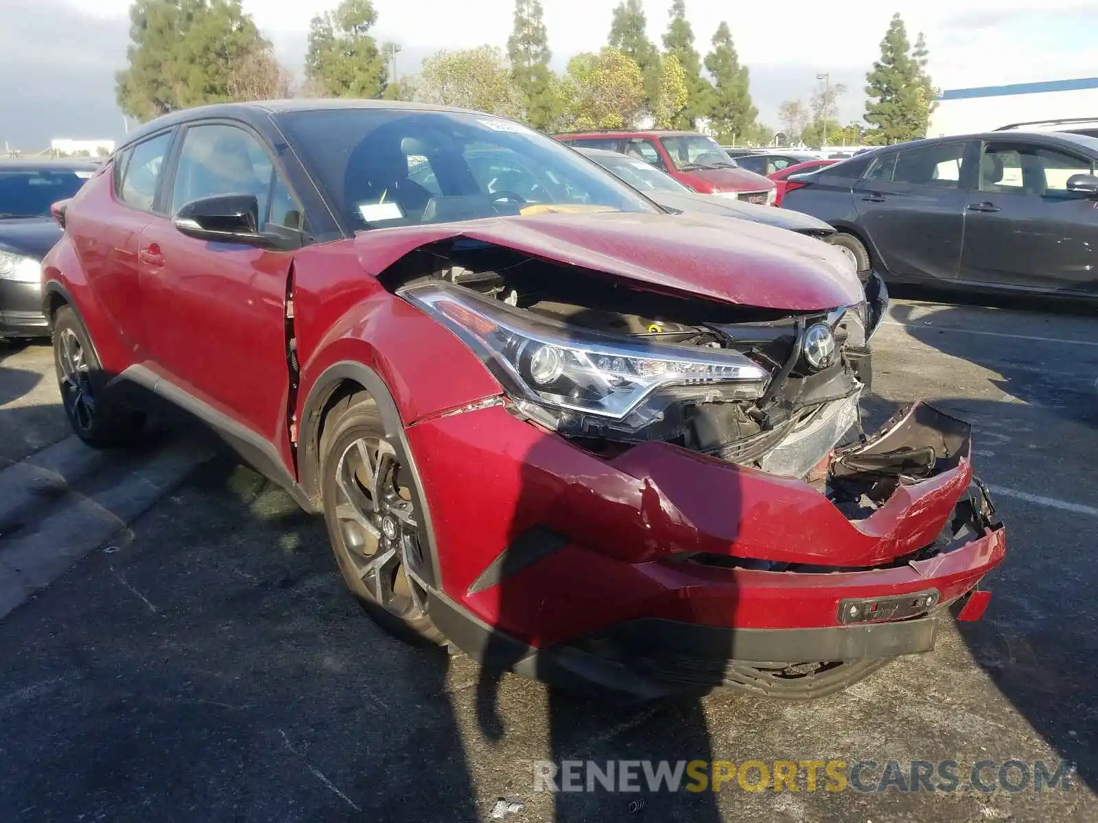 1 Photograph of a damaged car JTNKHMBX8K1042850 TOYOTA C-HR 2019